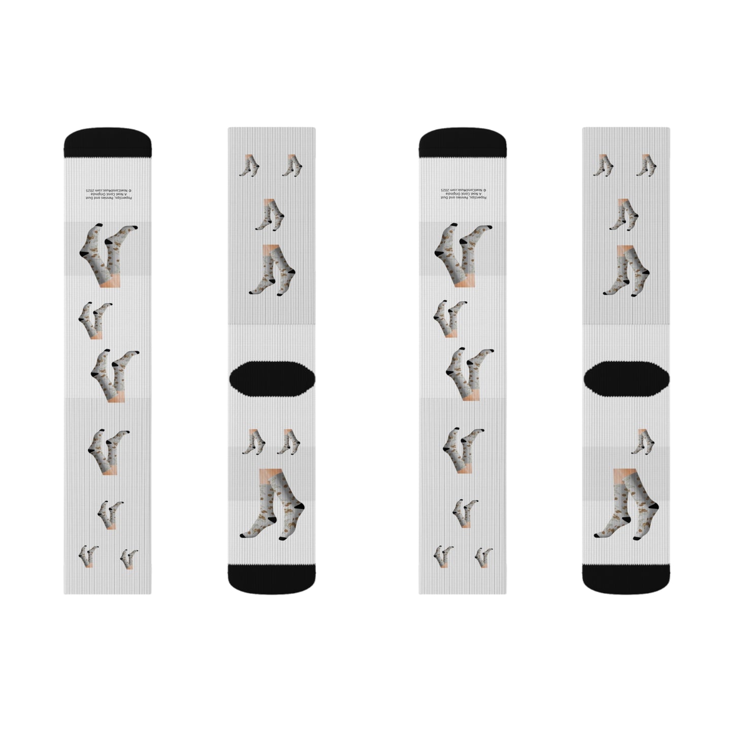 Paperclips, Pennies and Dust Sublimation Socks - S # 3 - A Noel Carol Originale