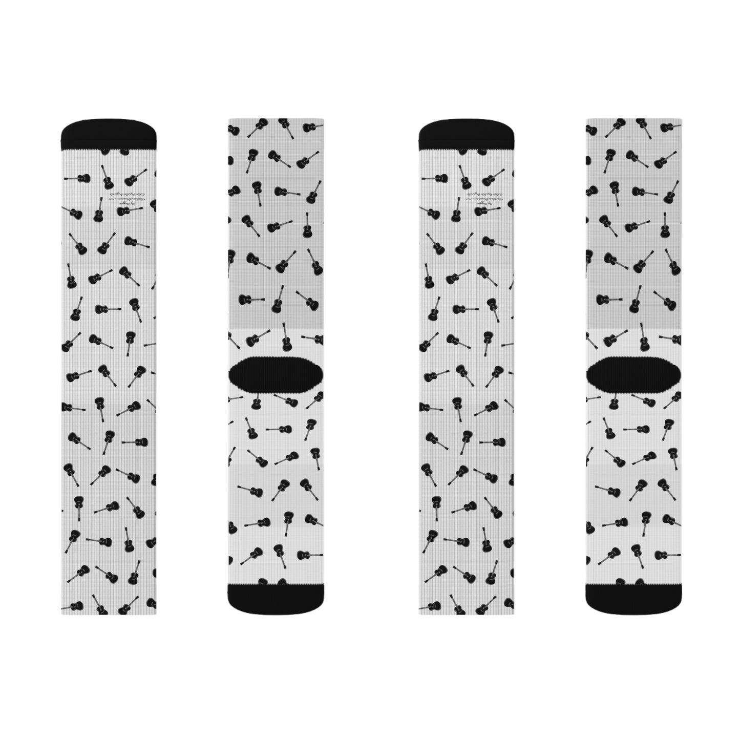 My Maggie Guitar Sublimation Socks - A Noel Carol Originale S # 1
