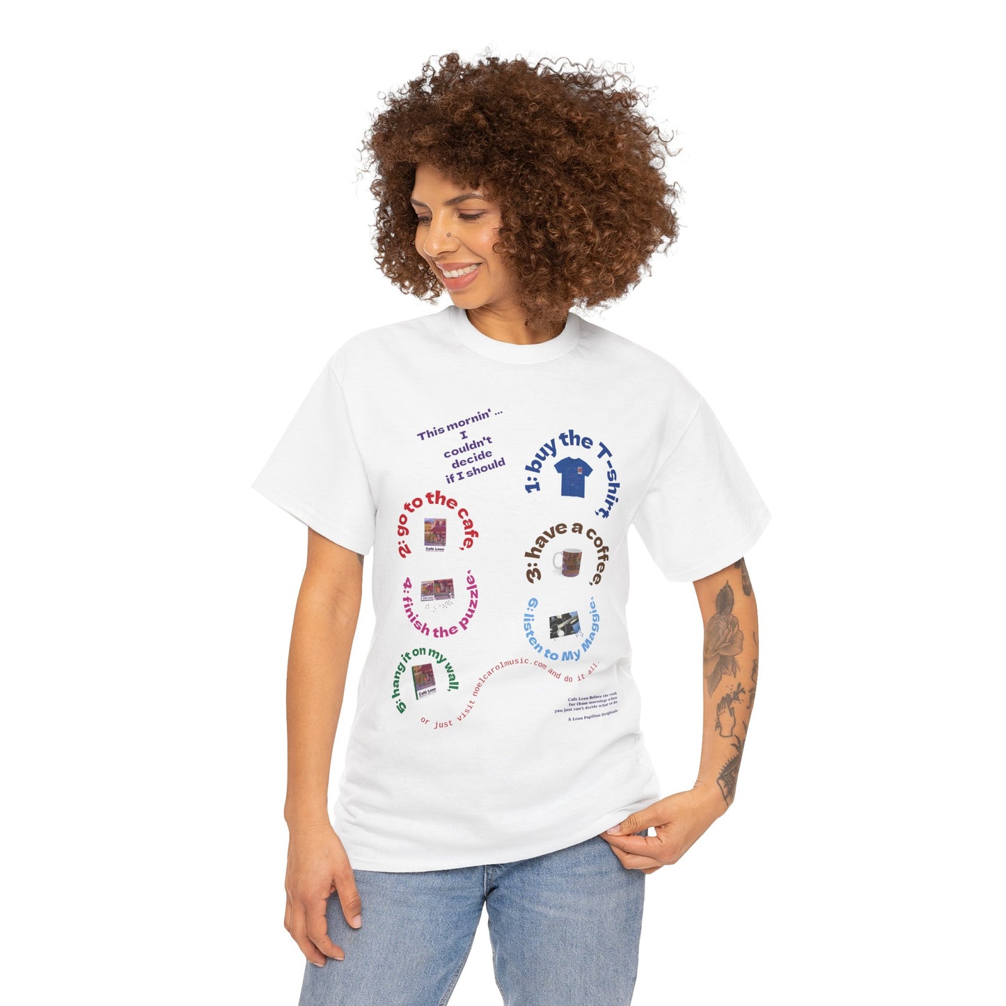 For those mornings when you just can't decide what to do - A Leon Papillon Originale - T-shirt # 3