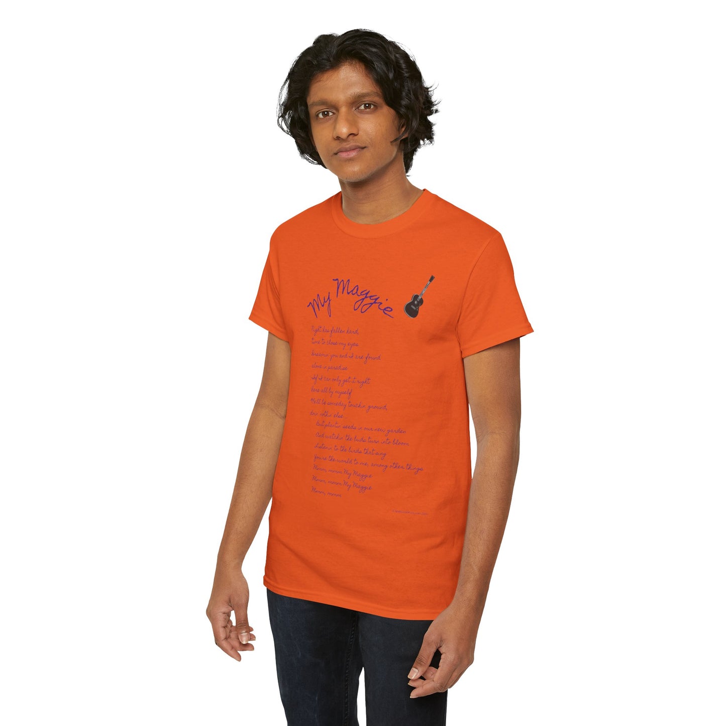 My Maggie T-shirt #5 - Night has fallen hard, time to close my eyes … - A Noel Carol Originale