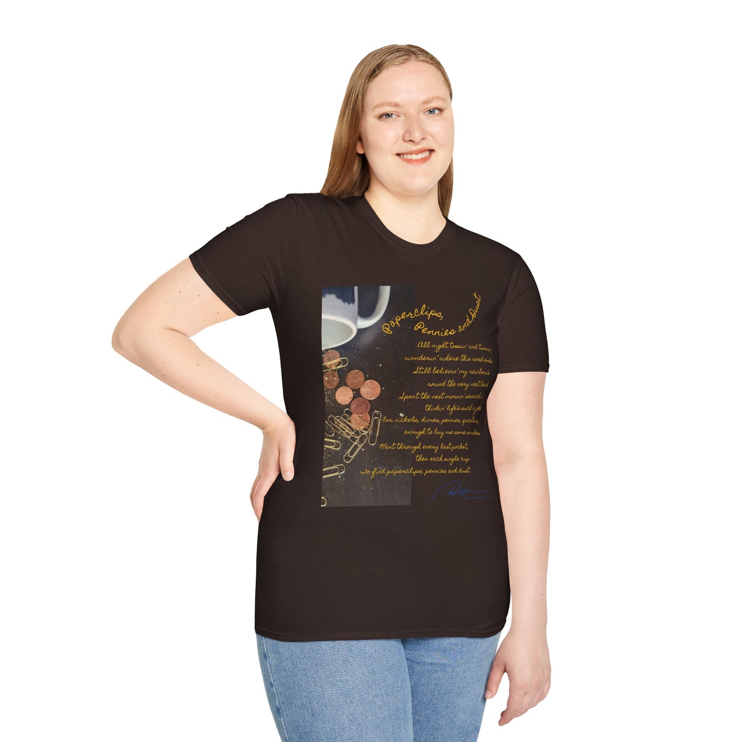 Paperclips, Pennies and Dust T-shirt - All night tossin' and turnin' #4 - A Noel Carol Originale