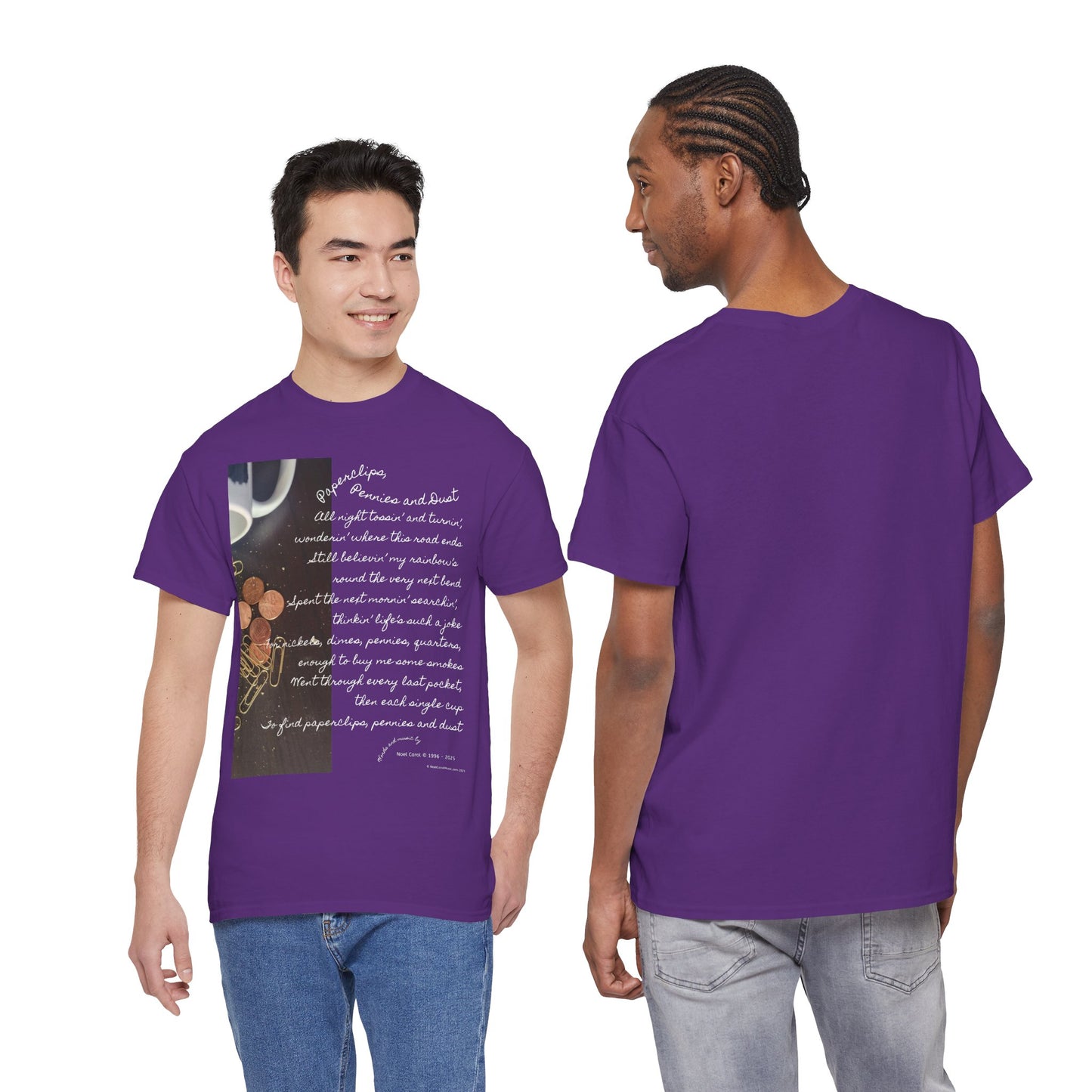 Paperclips, Pennies and Dust T-shirt - All night tossin' and turnin' #2 - A Noel Carol Originale