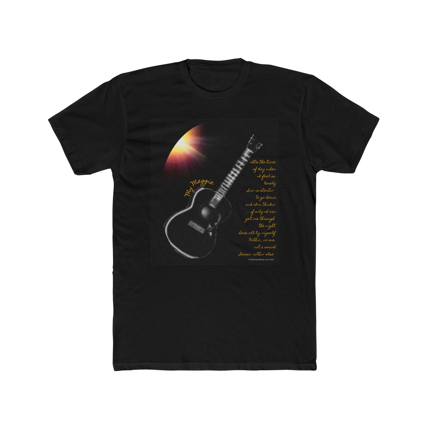My Maggie T-shirt #1 - It's the time of day when I feel so lonely … - A Noel Carol Originale