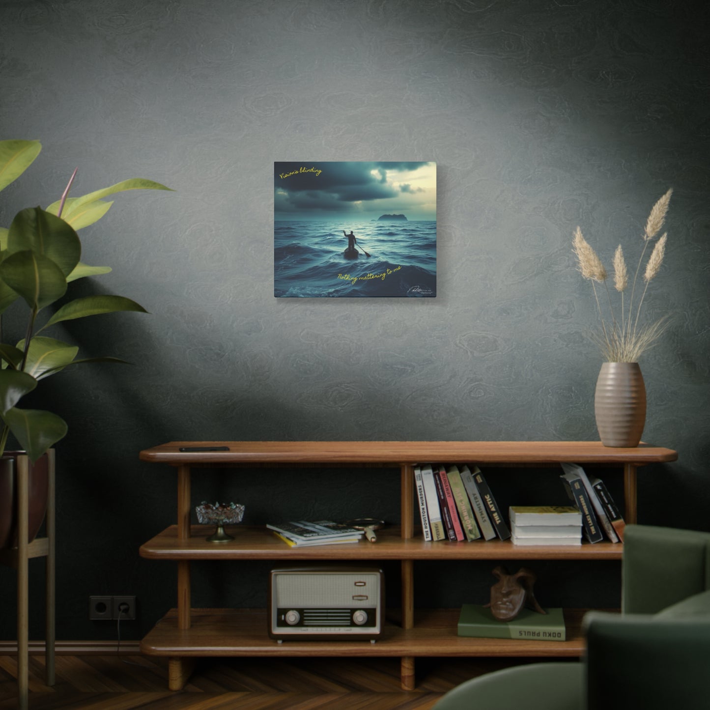 Drifting Lost at Sea | Vision's blinding, Nothing mattering to me | A Noel Carol Originale | 24" x 20"