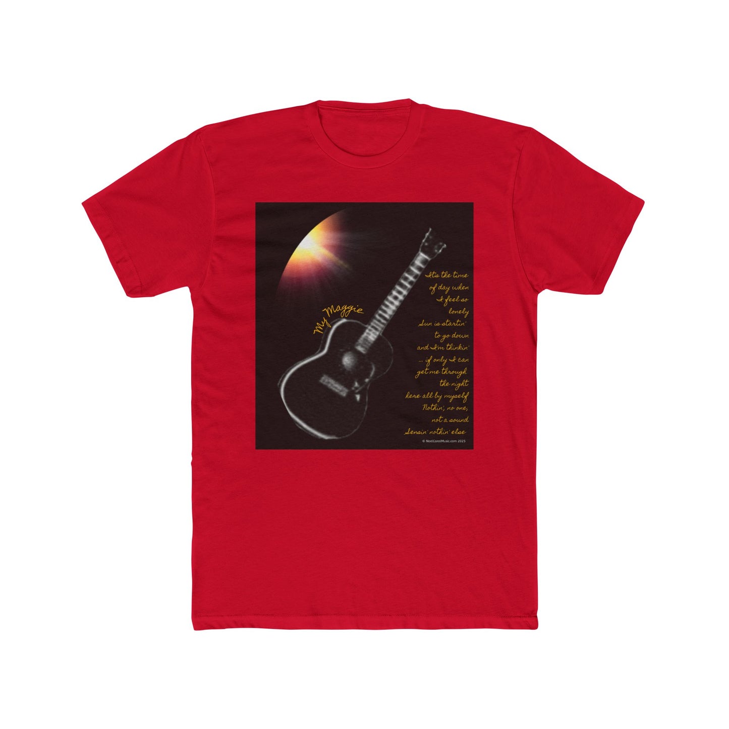 My Maggie T-shirt #1 - It's the time of day when I feel so lonely … - A Noel Carol Originale