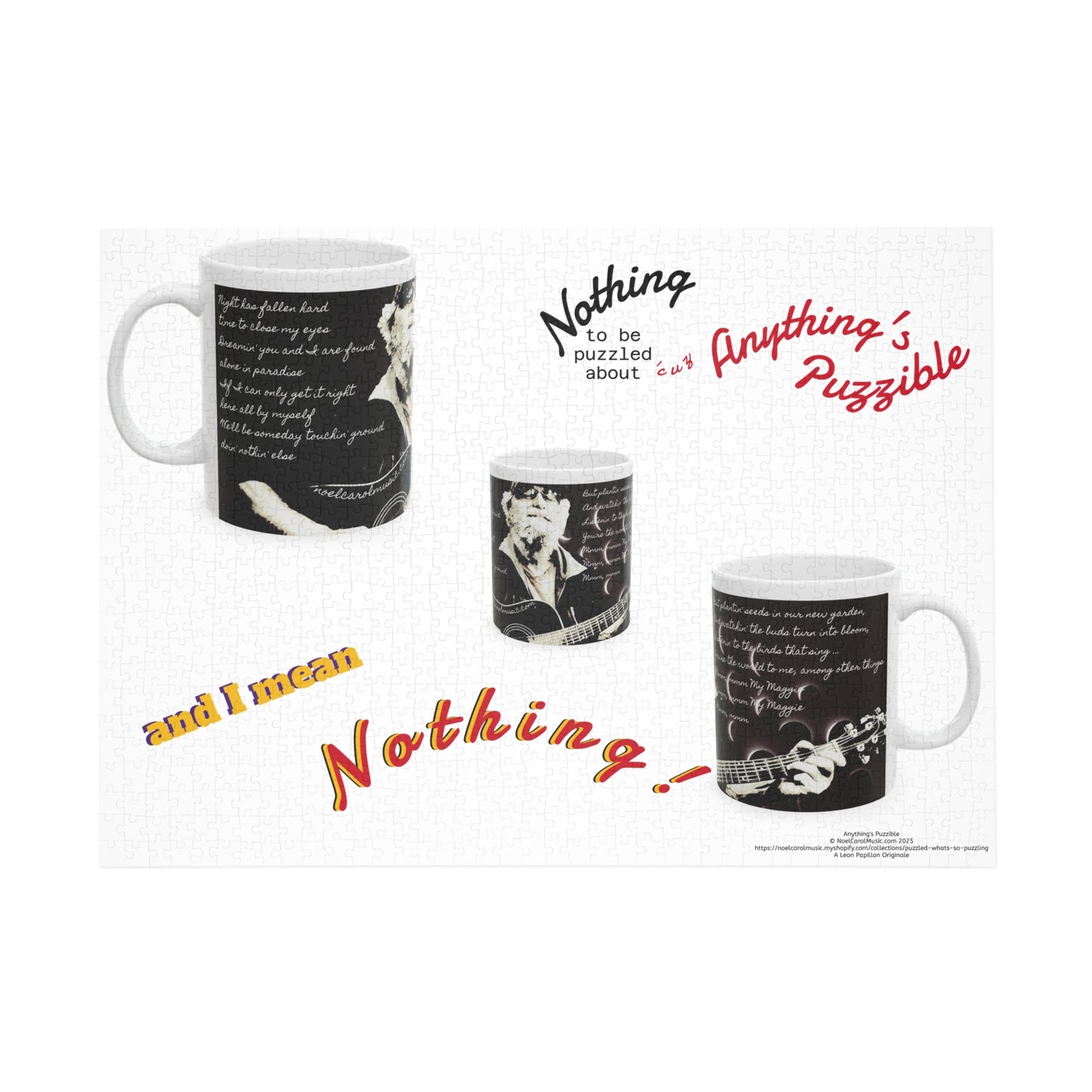Nothing to be puzzled about … and I mean Nothing! Puzzle - 28" x 20" x 1000-Pieces
