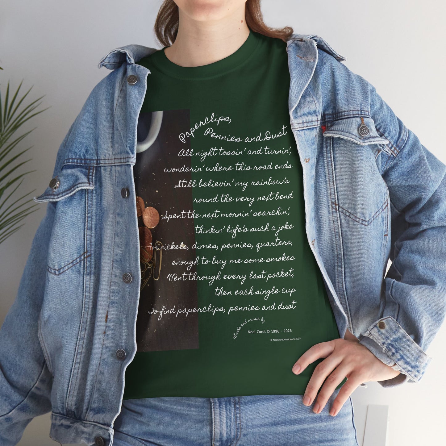 Paperclips, Pennies and Dust T-shirt - All night tossin' and turnin' #2 - A Noel Carol Originale