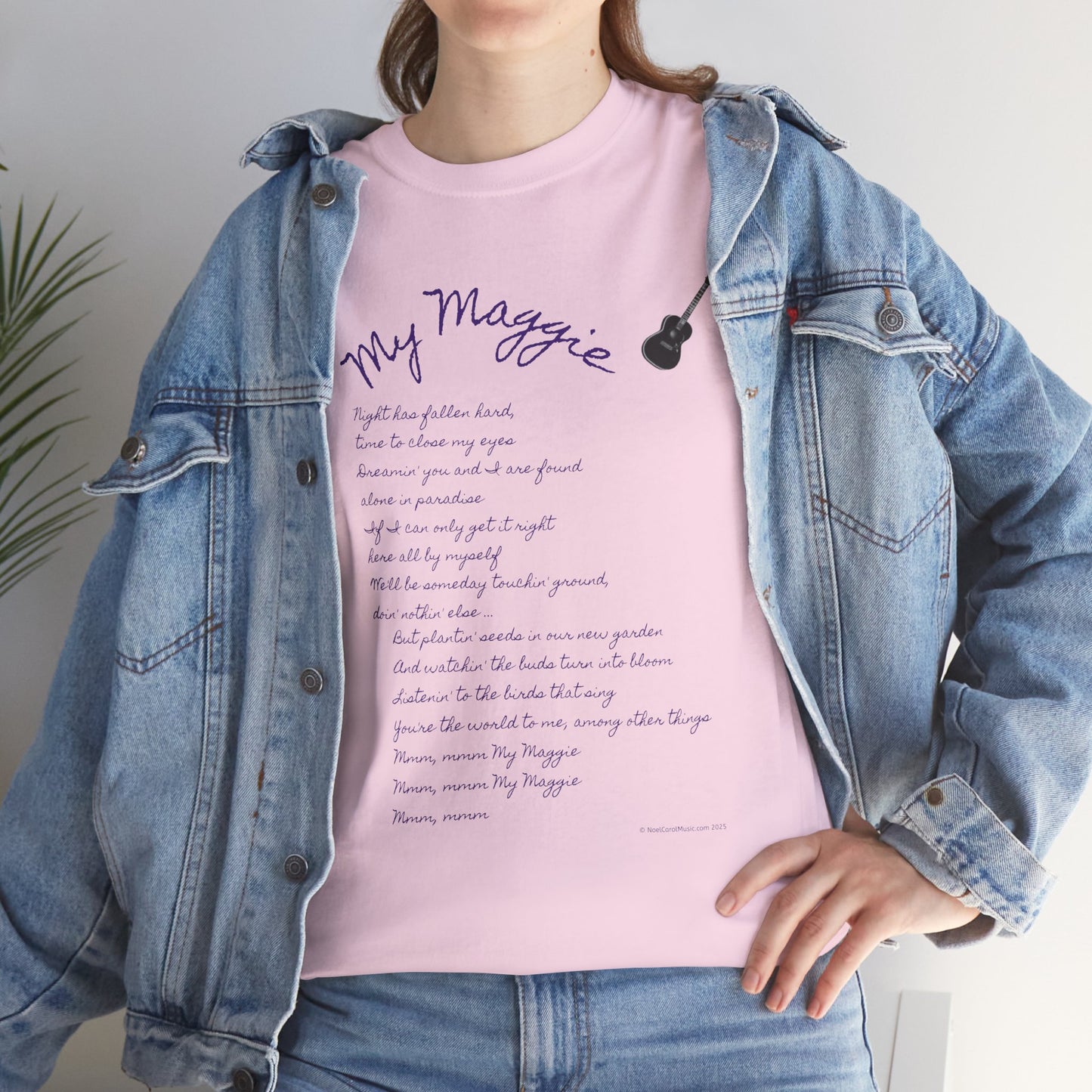 My Maggie T-shirt #5 - Night has fallen hard, time to close my eyes … - A Noel Carol Originale