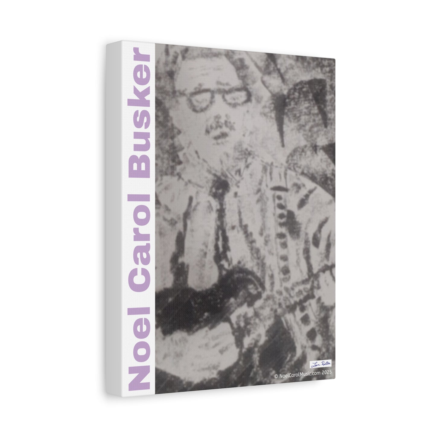 Noel Carol Busker Charcoal Portrait Wall Art - A Leon Papillon Originale 9" x 12"