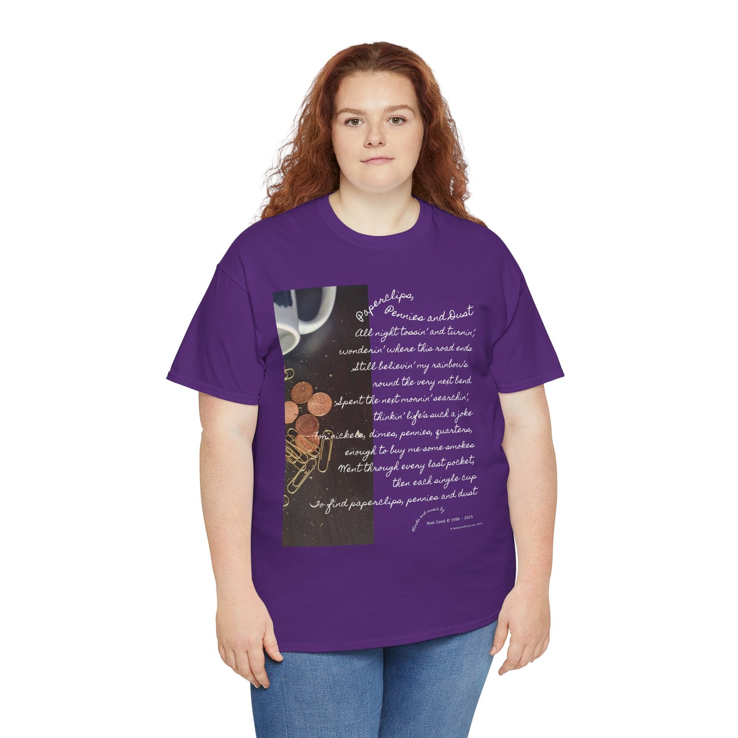 Paperclips, Pennies and Dust T-shirt - All night tossin' and turnin' #2 - A Noel Carol Originale
