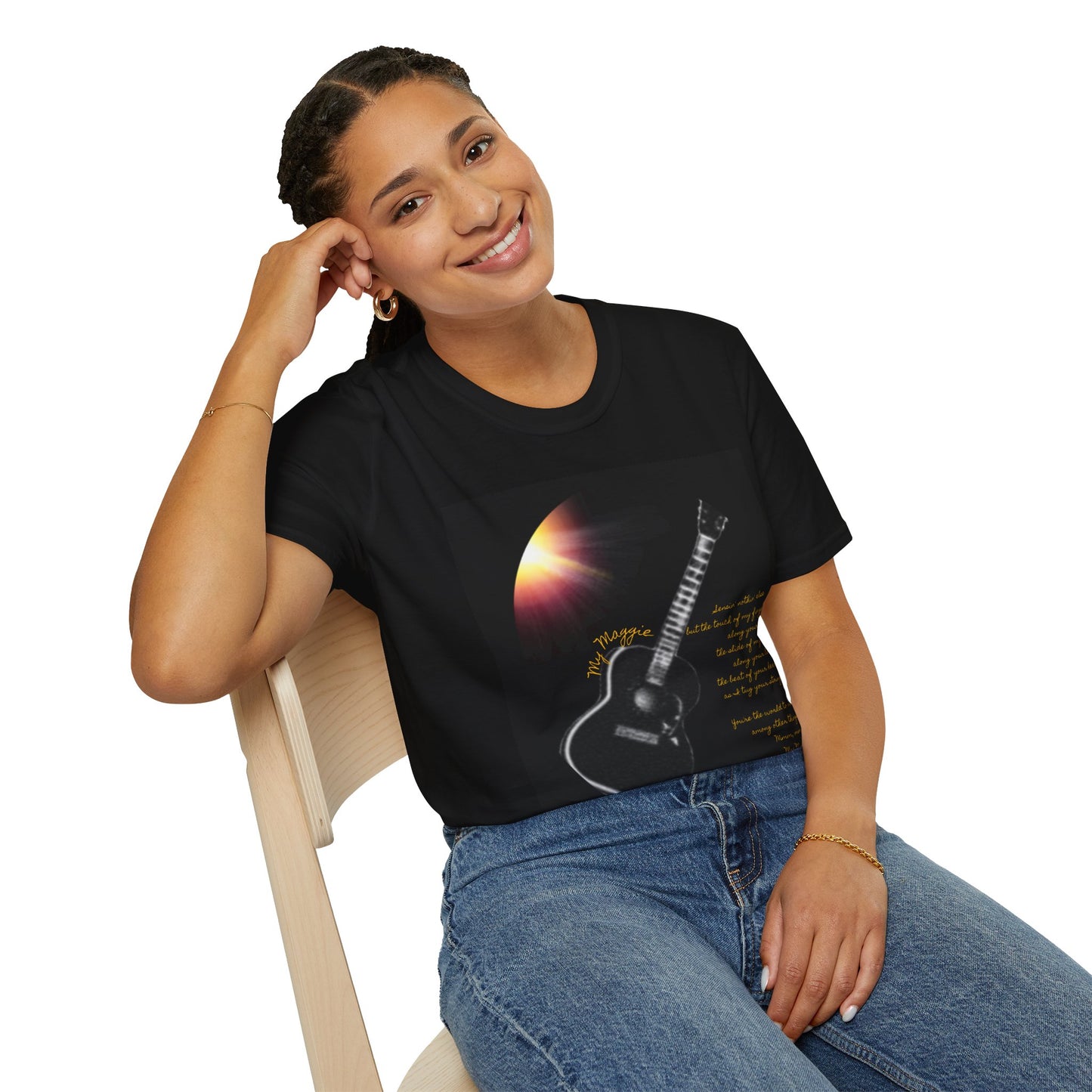 My Maggie T-shirt #2 - Sensin' nothin' else but the touch of my fingers along your neck … - A Noel Carol Originale