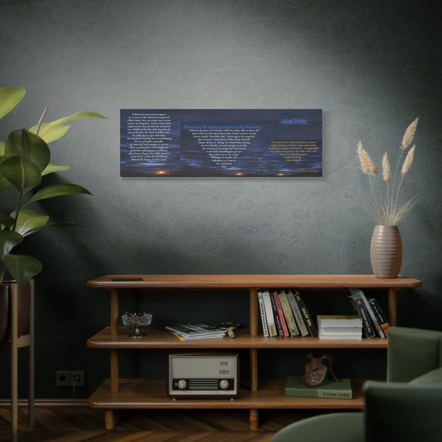 There will be nothing more worth dreaming … After Today - 48" x 16" Canvas Wall Art - A Noel Carol Originale