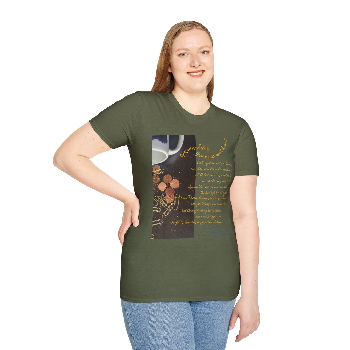 Paperclips, Pennies and Dust T-shirt - All night tossin' and turnin' #4 - A Noel Carol Originale