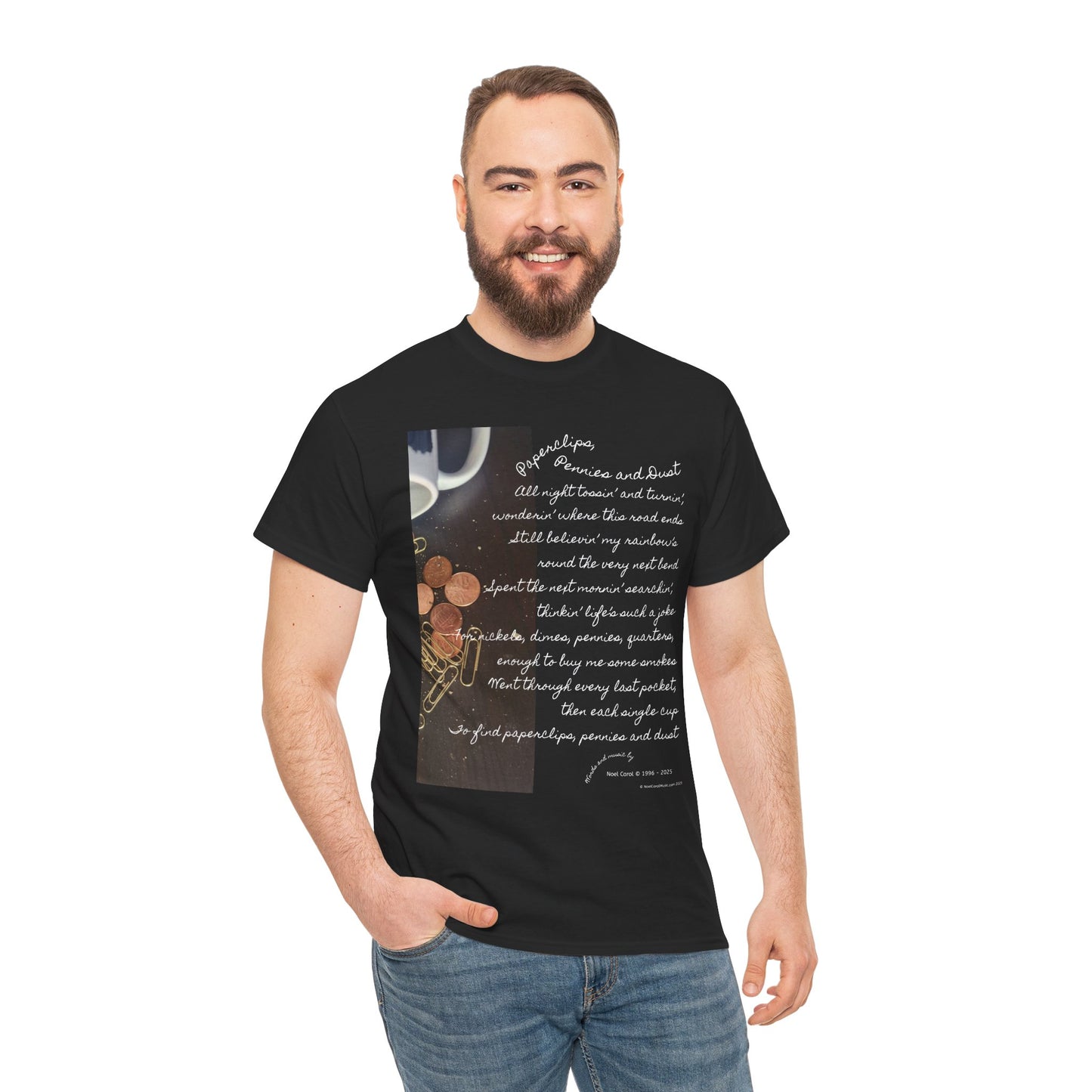 Paperclips, Pennies and Dust T-shirt - All night tossin' and turnin' #2 - A Noel Carol Originale