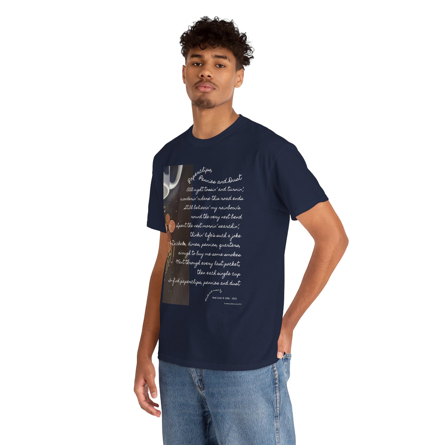 Paperclips, Pennies and Dust T-shirt - All night tossin' and turnin' #2 - A Noel Carol Originale