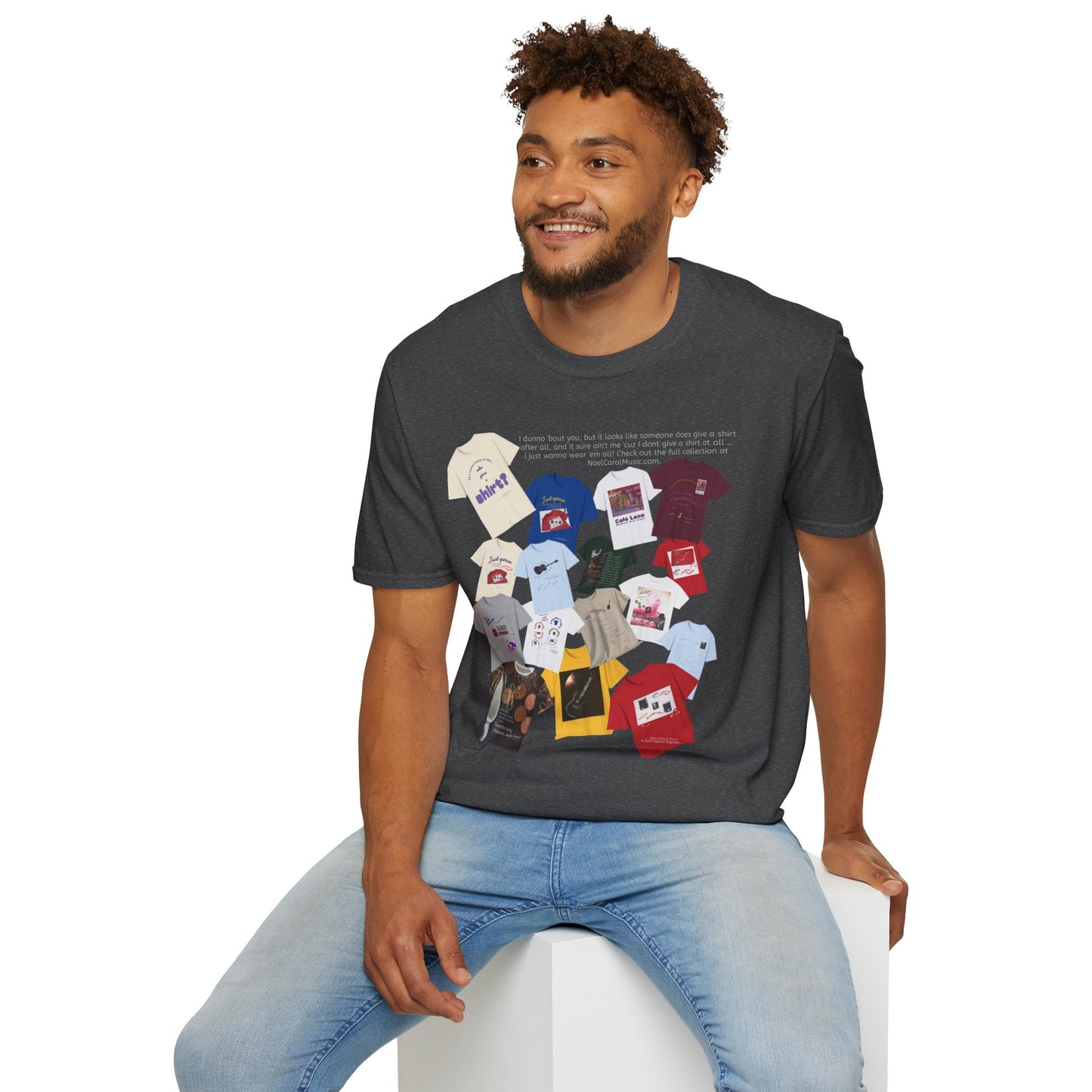 I dunno 'bout you, but it looks like someone does give a shirt after all, and it sure ain't me 'cuz I dont give a shirt at all … I just wanna wear 'em all! Check out the full collection at NoelCarolMusic.com. T # 2 Dark colors