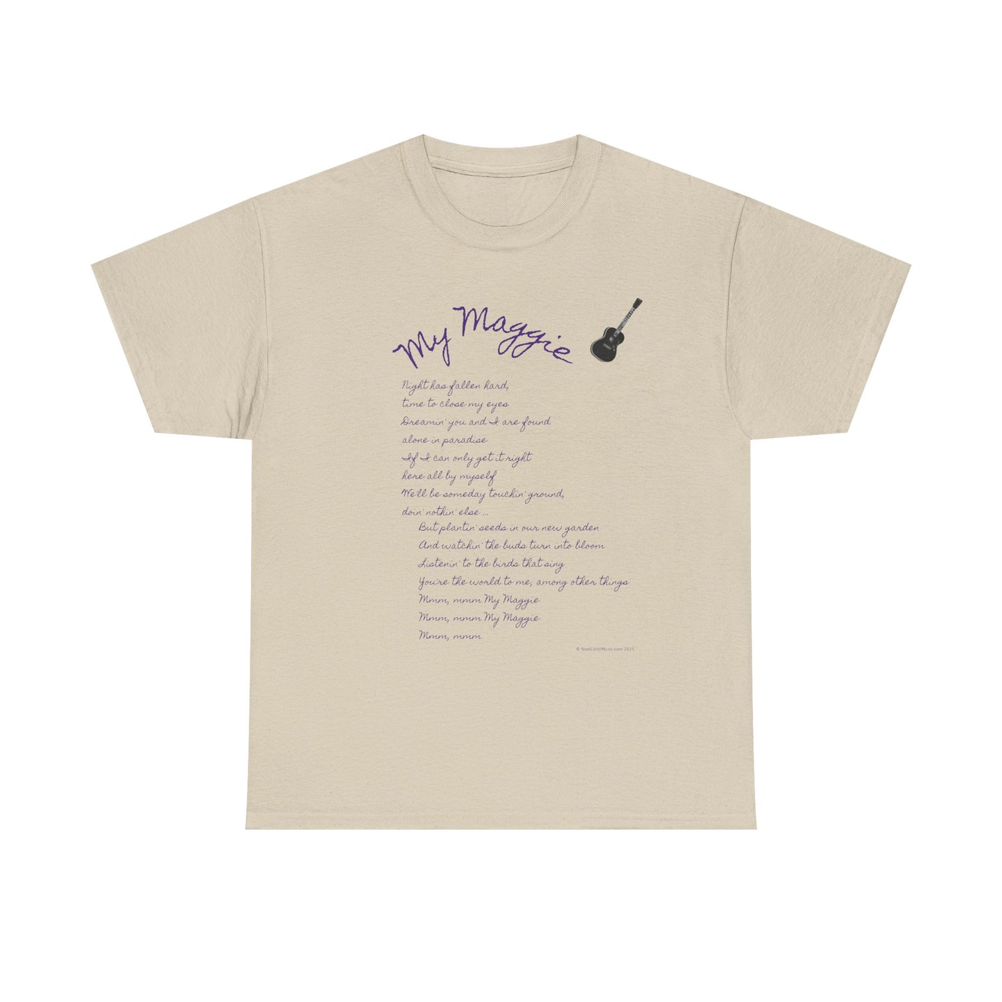 My Maggie T-shirt #5 - Night has fallen hard, time to close my eyes … - A Noel Carol Originale