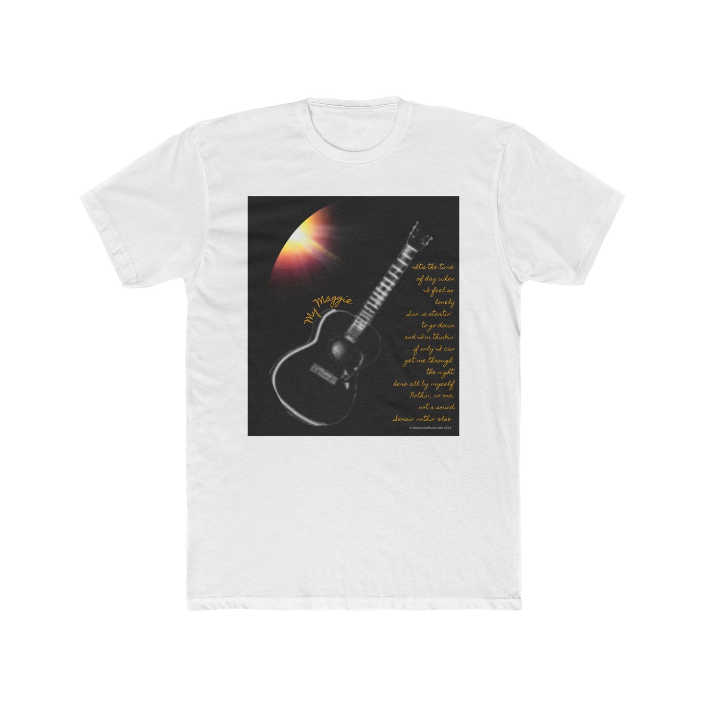 My Maggie T-shirt #1 - It's the time of day when I feel so lonely … - A Noel Carol Originale