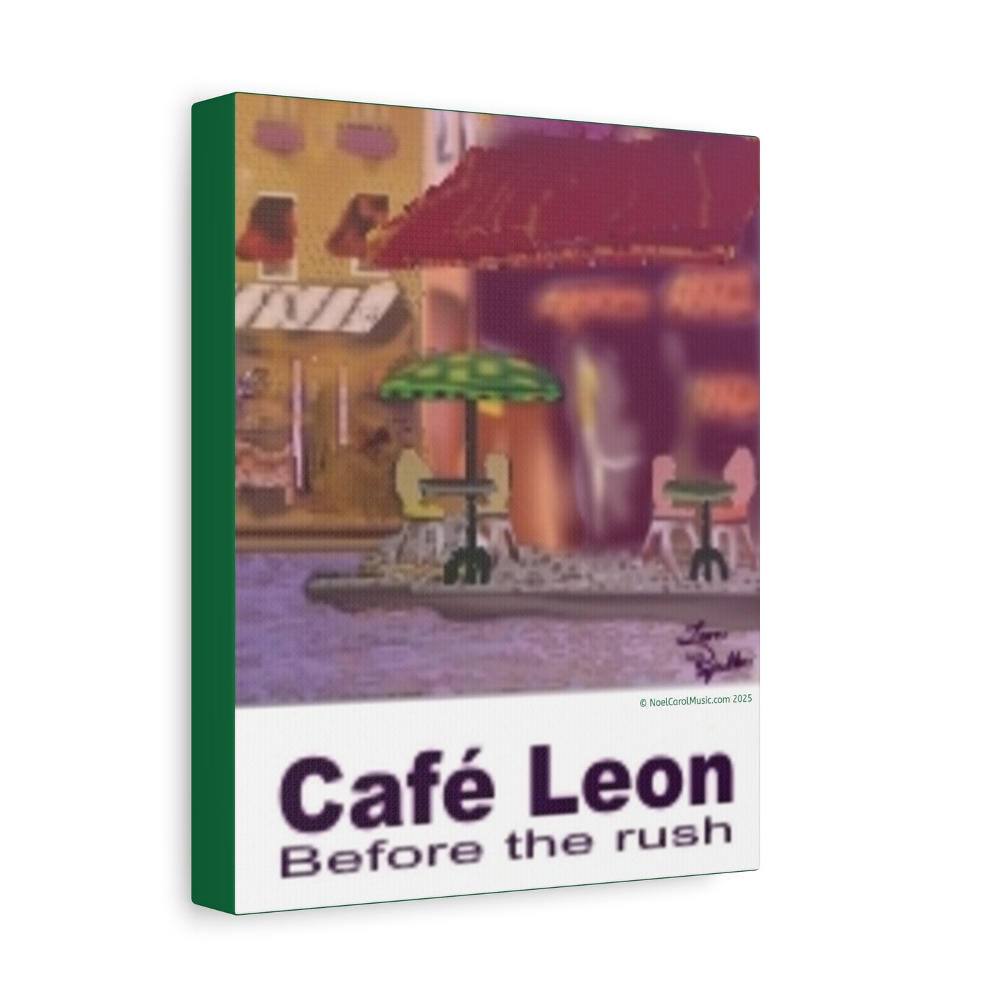 Cafe Leon Before the Rush # 1 - A Leon Papillon Originale 8" x 10"