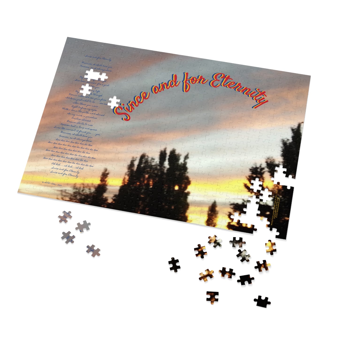 Since and for Eternity Puzzle # 2 - Complete song lyrics by Noel Carol 500, 1000 & 2000-piece - Anything's Puzzible … A Noel Carol Originale