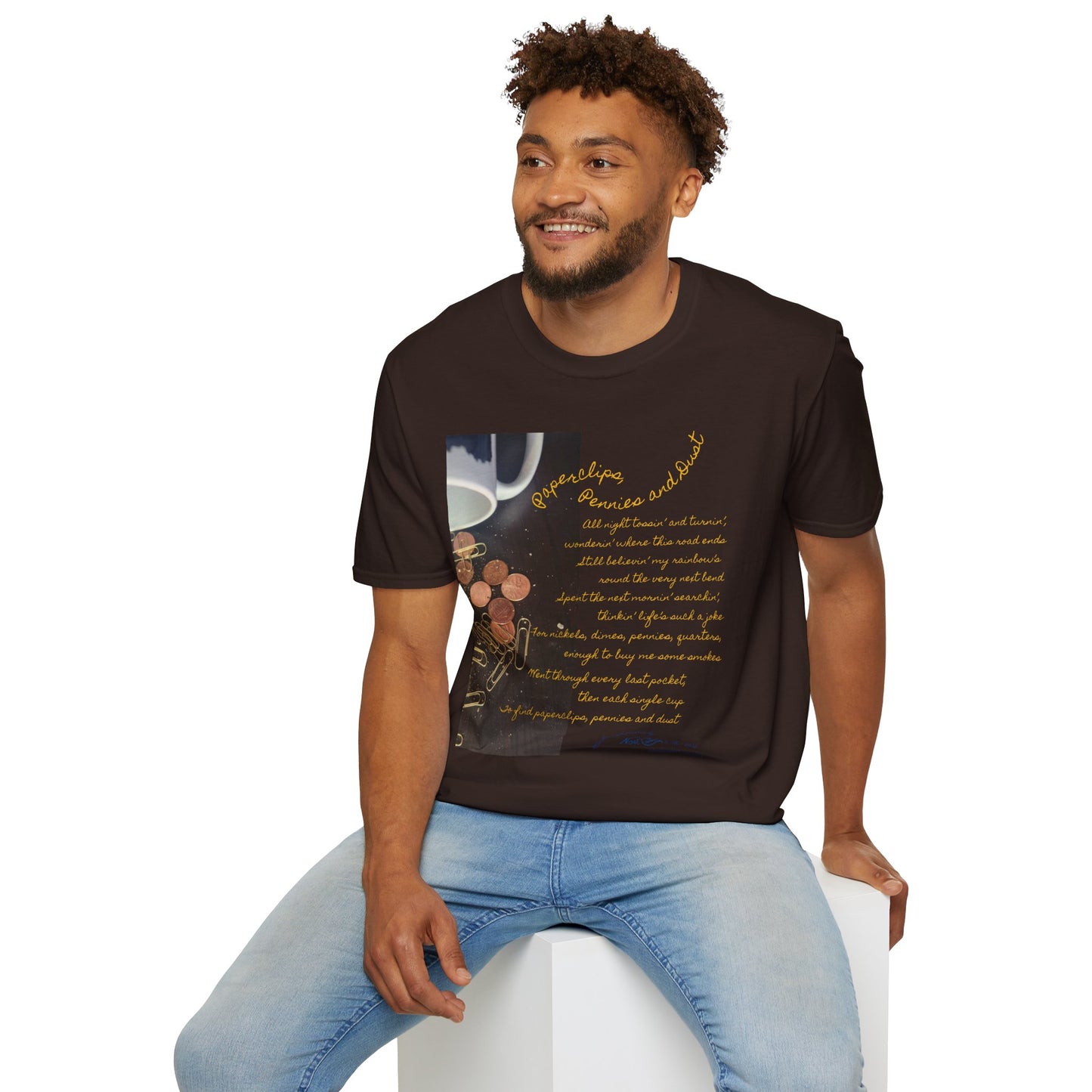 Paperclips, Pennies and Dust T-shirt - All night tossin' and turnin' #4 - A Noel Carol Originale