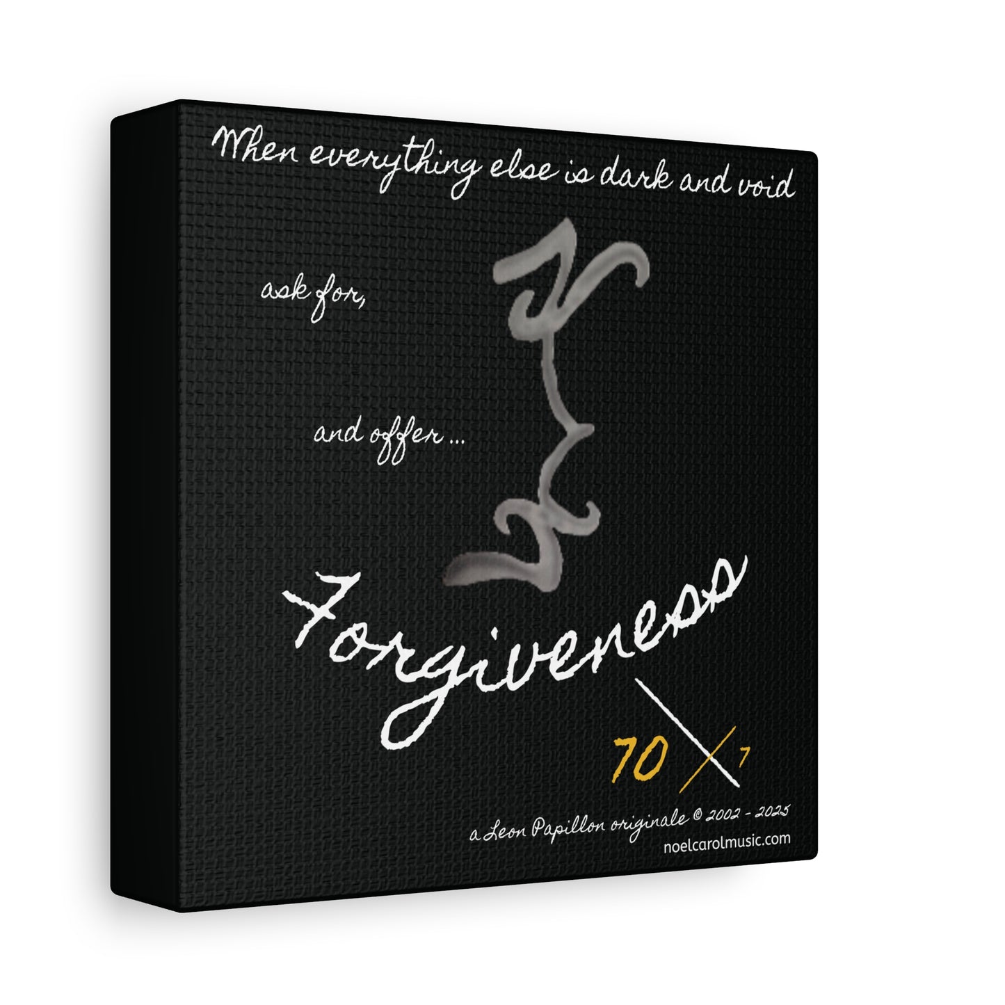 Forgiveness Pencil Drawing Wall Art - A Leon Papillon Originale 6" x 6"