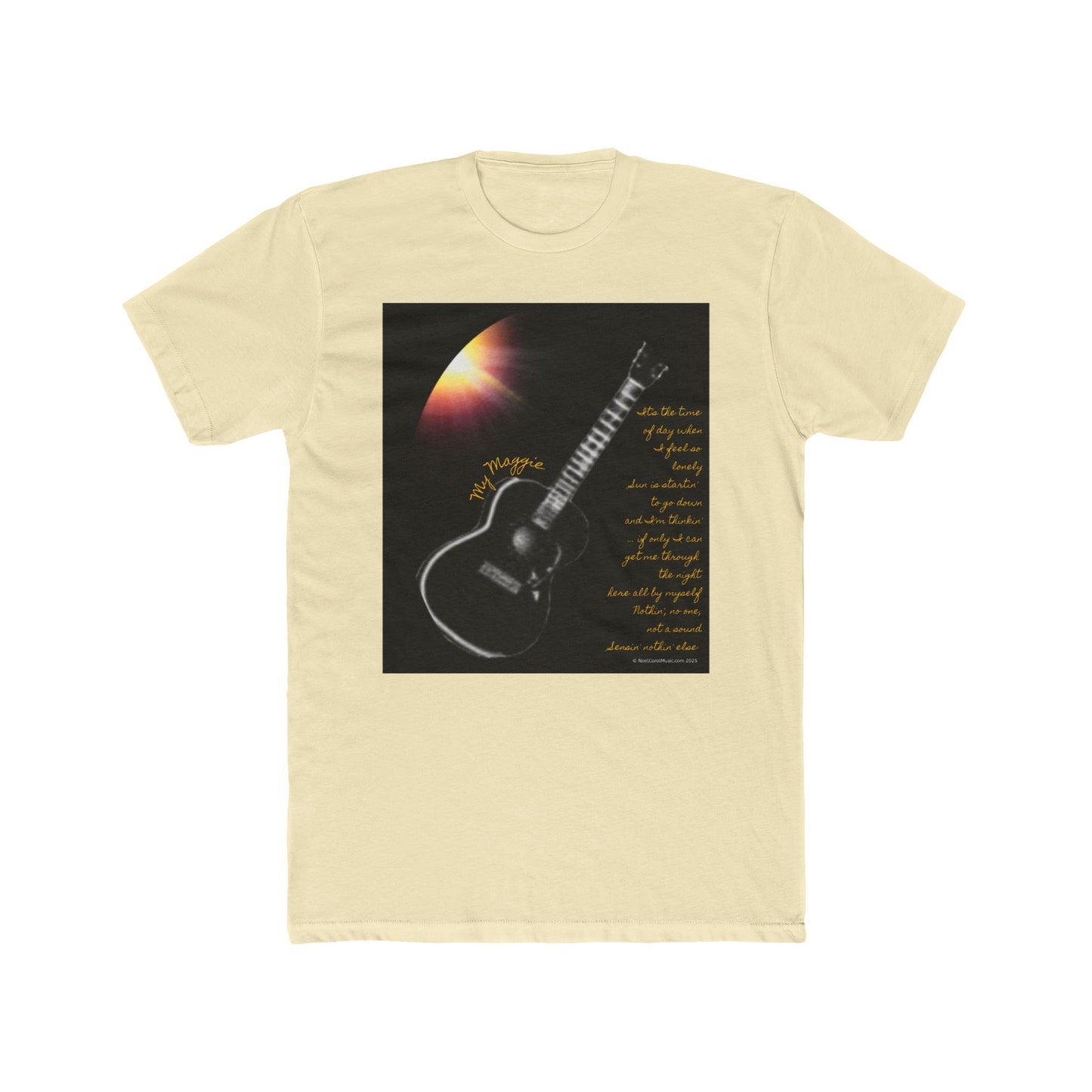My Maggie T-shirt #1 - It's the time of day when I feel so lonely … - A Noel Carol Originale