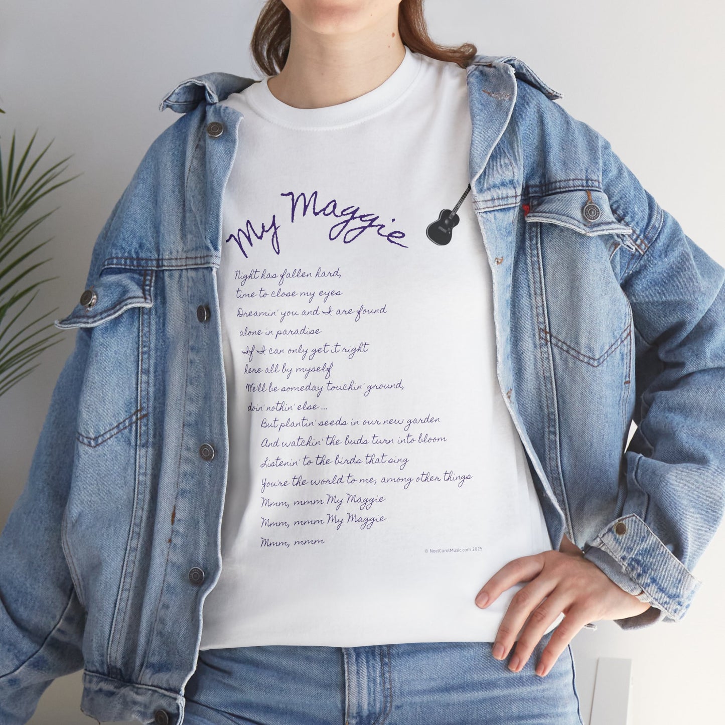 My Maggie T-shirt #5 - Night has fallen hard, time to close my eyes … - A Noel Carol Originale