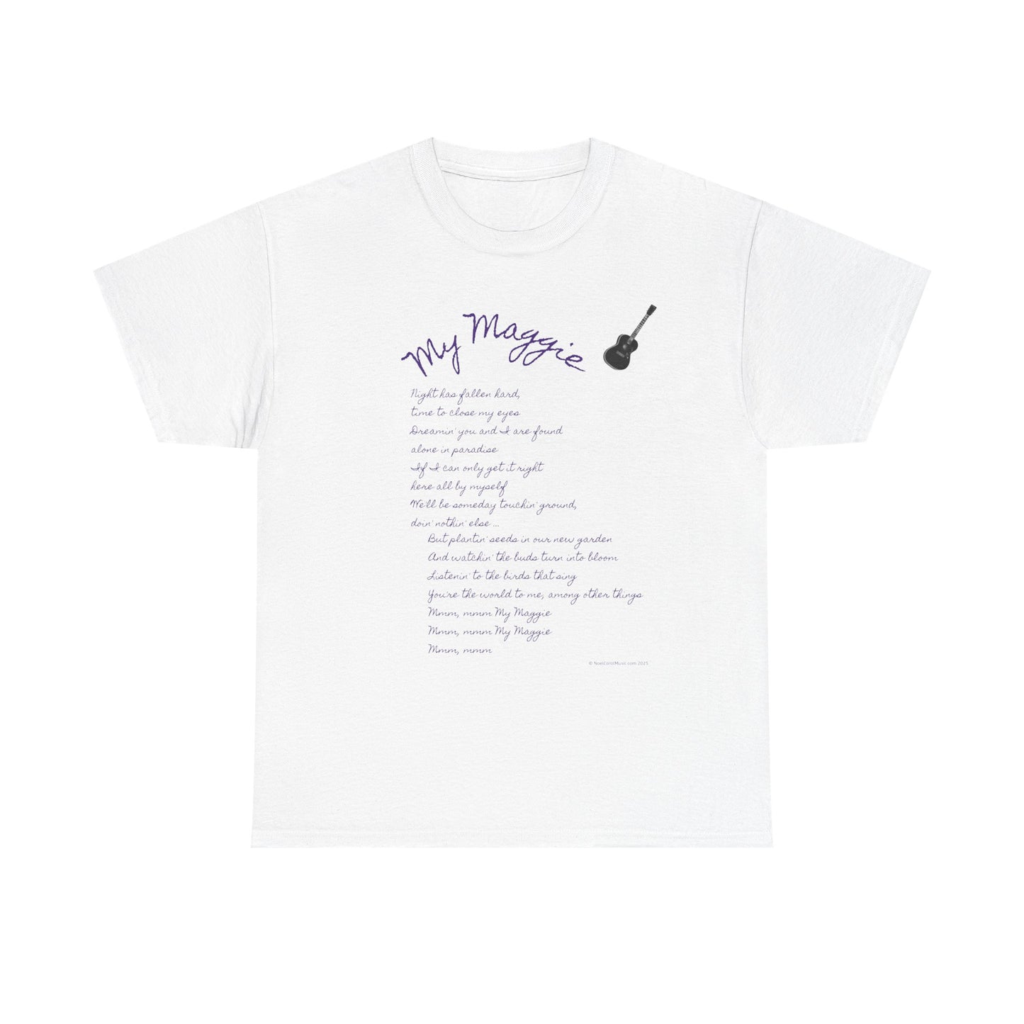 My Maggie T-shirt #5 - Night has fallen hard, time to close my eyes … - A Noel Carol Originale