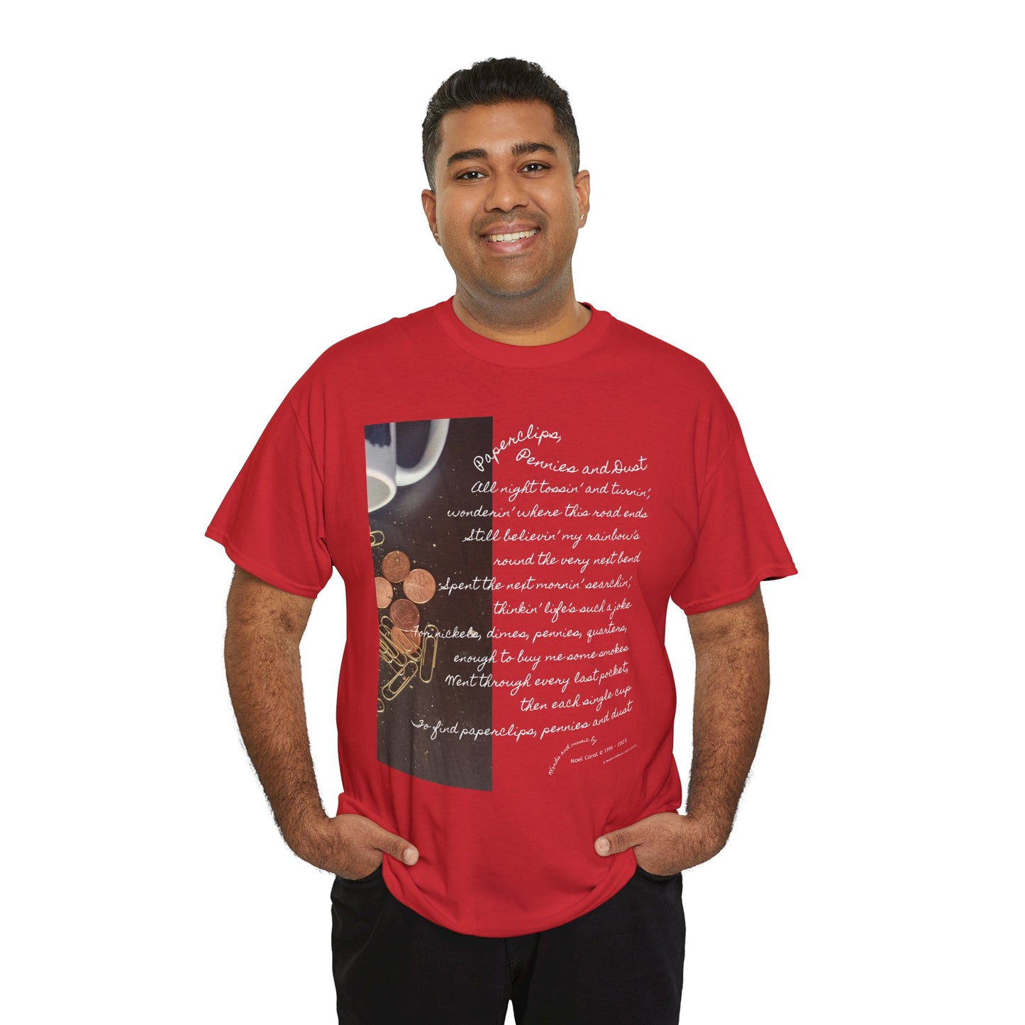 Paperclips, Pennies and Dust T-shirt - All night tossin' and turnin' #2 - A Noel Carol Originale