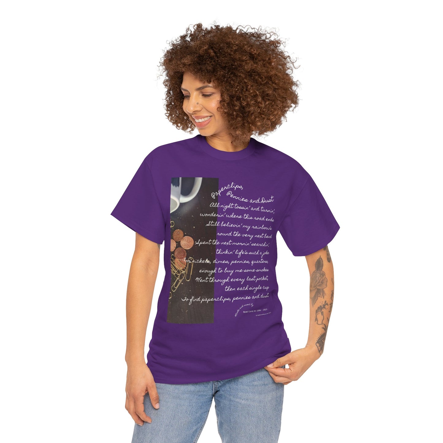 Paperclips, Pennies and Dust T-shirt - All night tossin' and turnin' #2 - A Noel Carol Originale