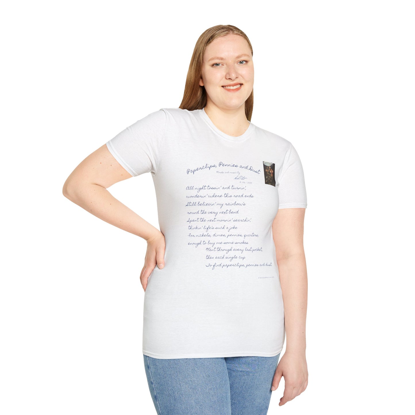 Paperclips, Pennies and Dust T-shirt - All night tossin' and turnin' #3 - A Noel Carol Originale