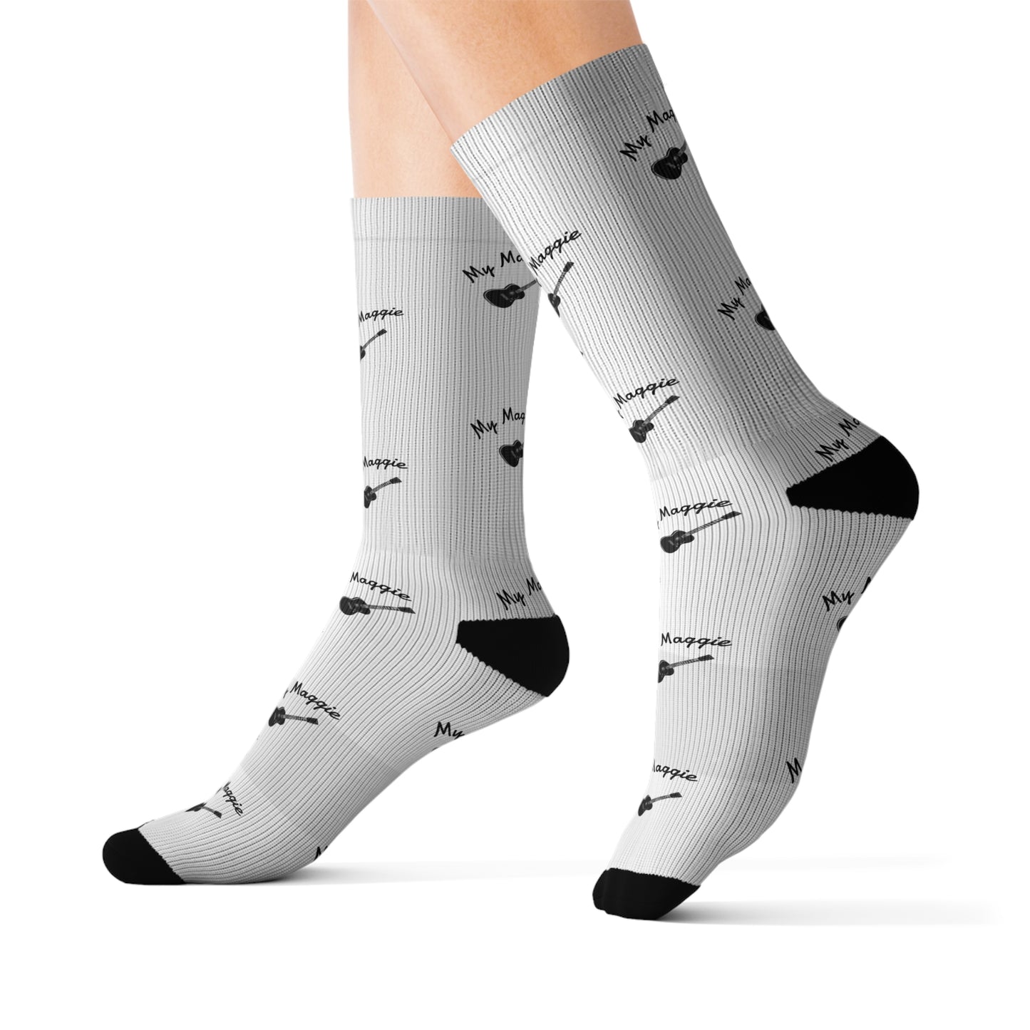 My Maggie Guitar Sublimation Socks - A Noel Carol Originale S # 2