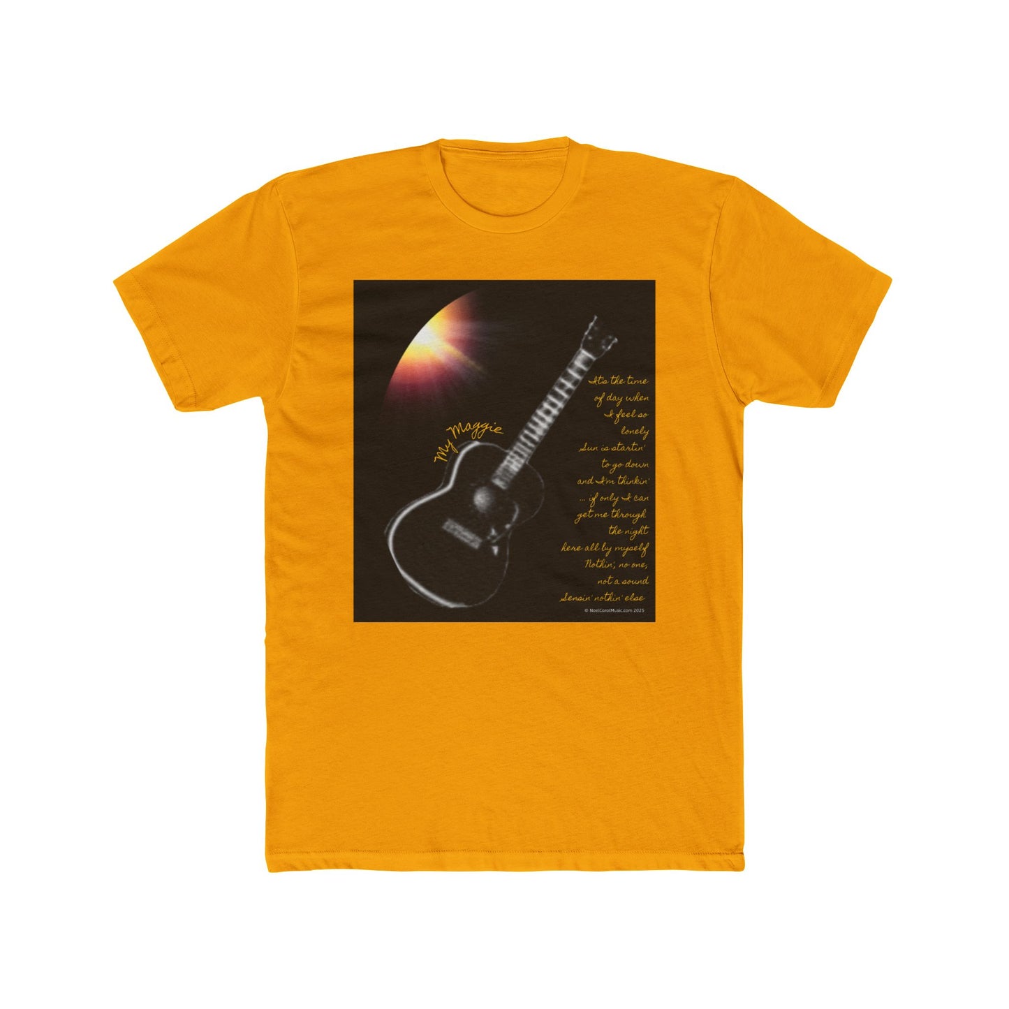 My Maggie T-shirt #1 - It's the time of day when I feel so lonely … - A Noel Carol Originale