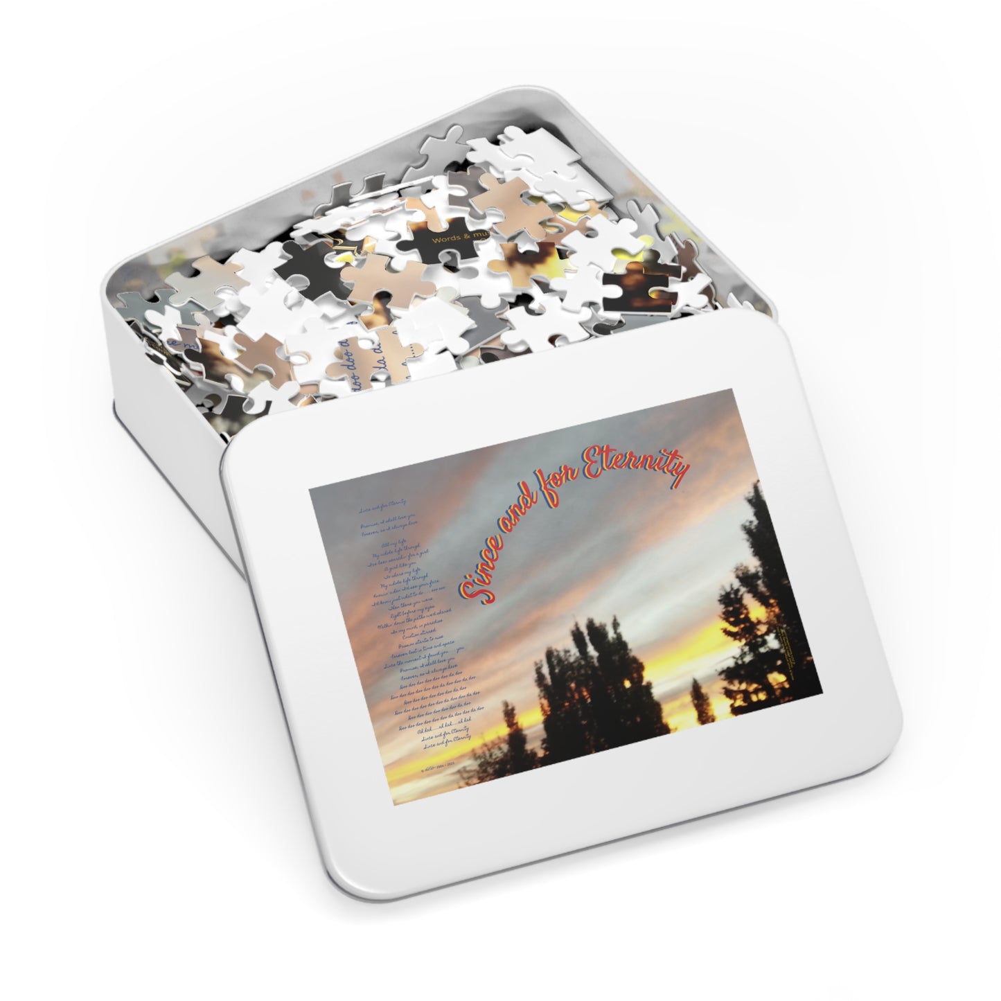 Since and for Eternity Puzzle # 2 - Complete song lyrics by Noel Carol 500, 1000 & 2000-piece - Anything's Puzzible … A Noel Carol Originale