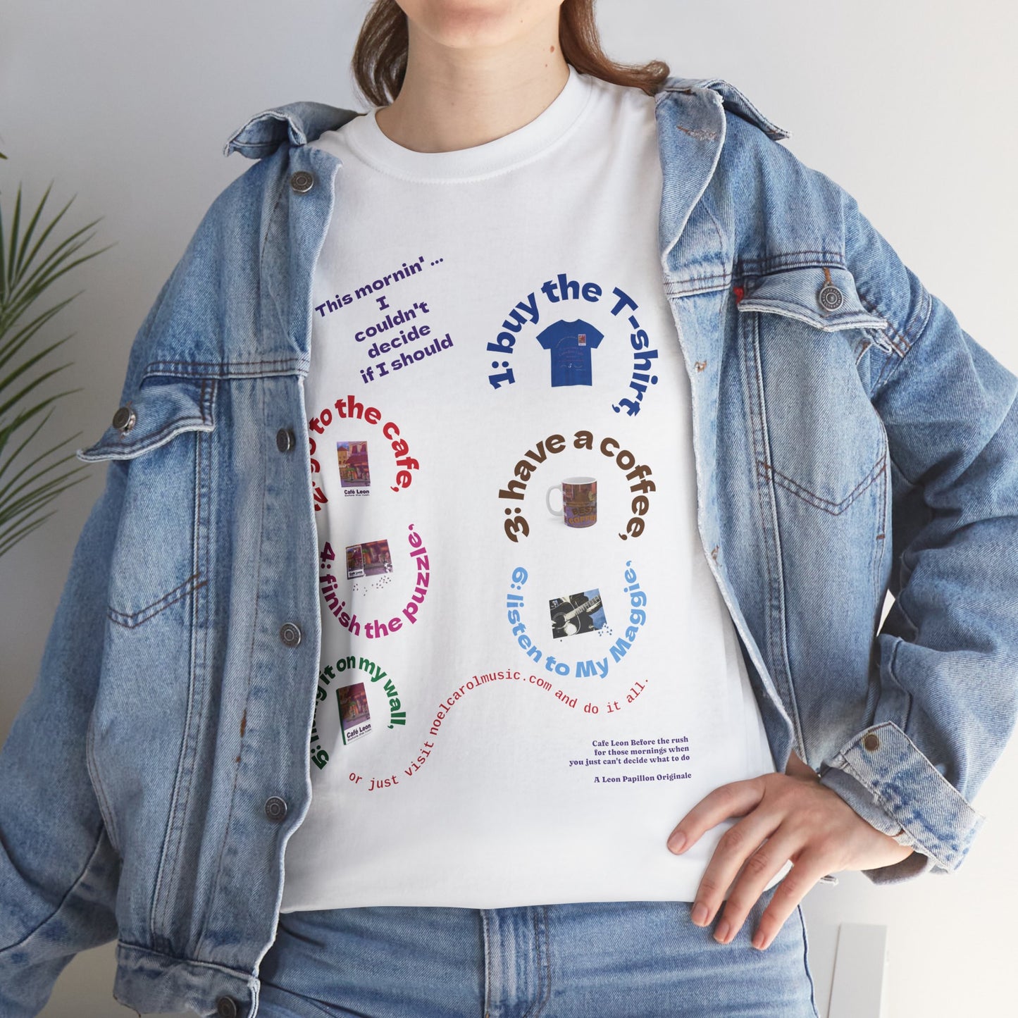 For those mornings when you just can't decide what to do - A Leon Papillon Originale - T-shirt # 3