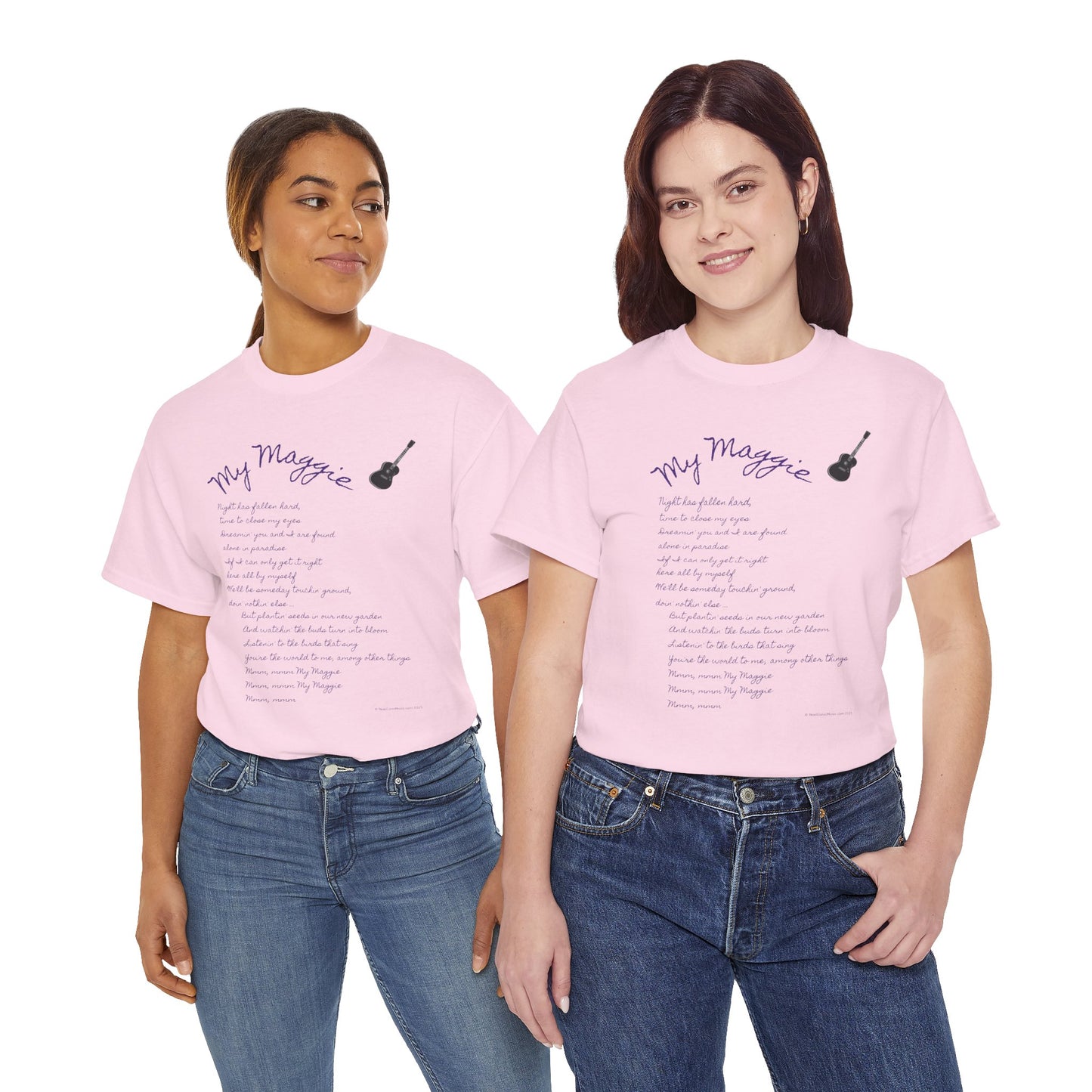 My Maggie T-shirt #5 - Night has fallen hard, time to close my eyes … - A Noel Carol Originale