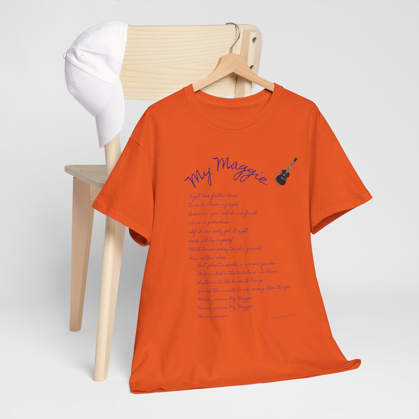 My Maggie T-shirt #5 - Night has fallen hard, time to close my eyes … - A Noel Carol Originale
