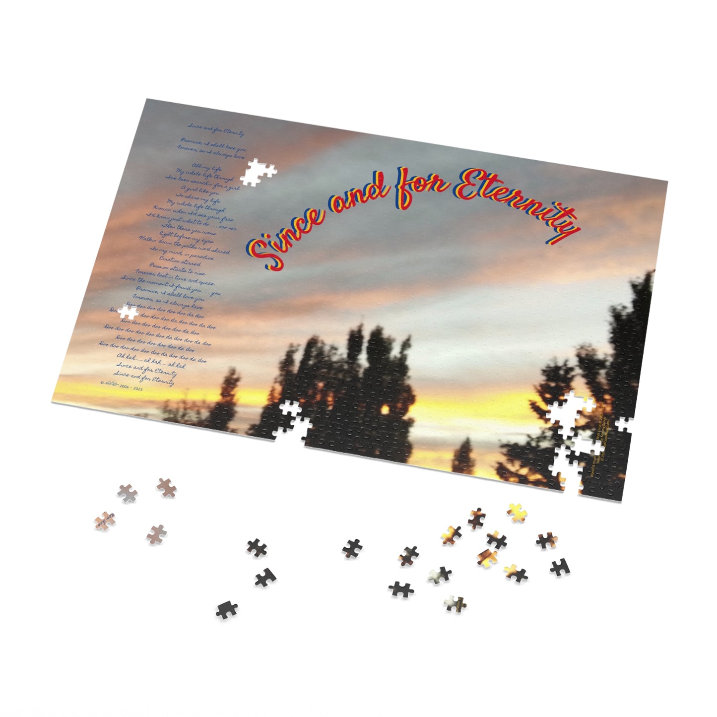 Since and for Eternity Puzzle # 2 - Complete song lyrics by Noel Carol 500, 1000 & 2000-piece - Anything's Puzzible … A Noel Carol Originale