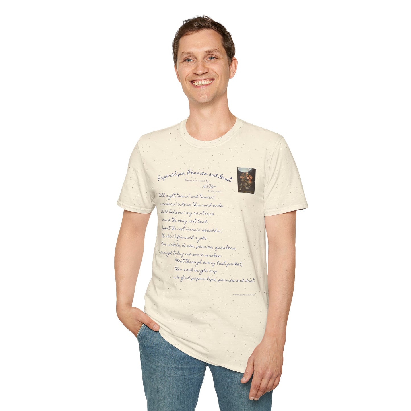 Paperclips, Pennies and Dust T-shirt - All night tossin' and turnin' #3 - A Noel Carol Originale