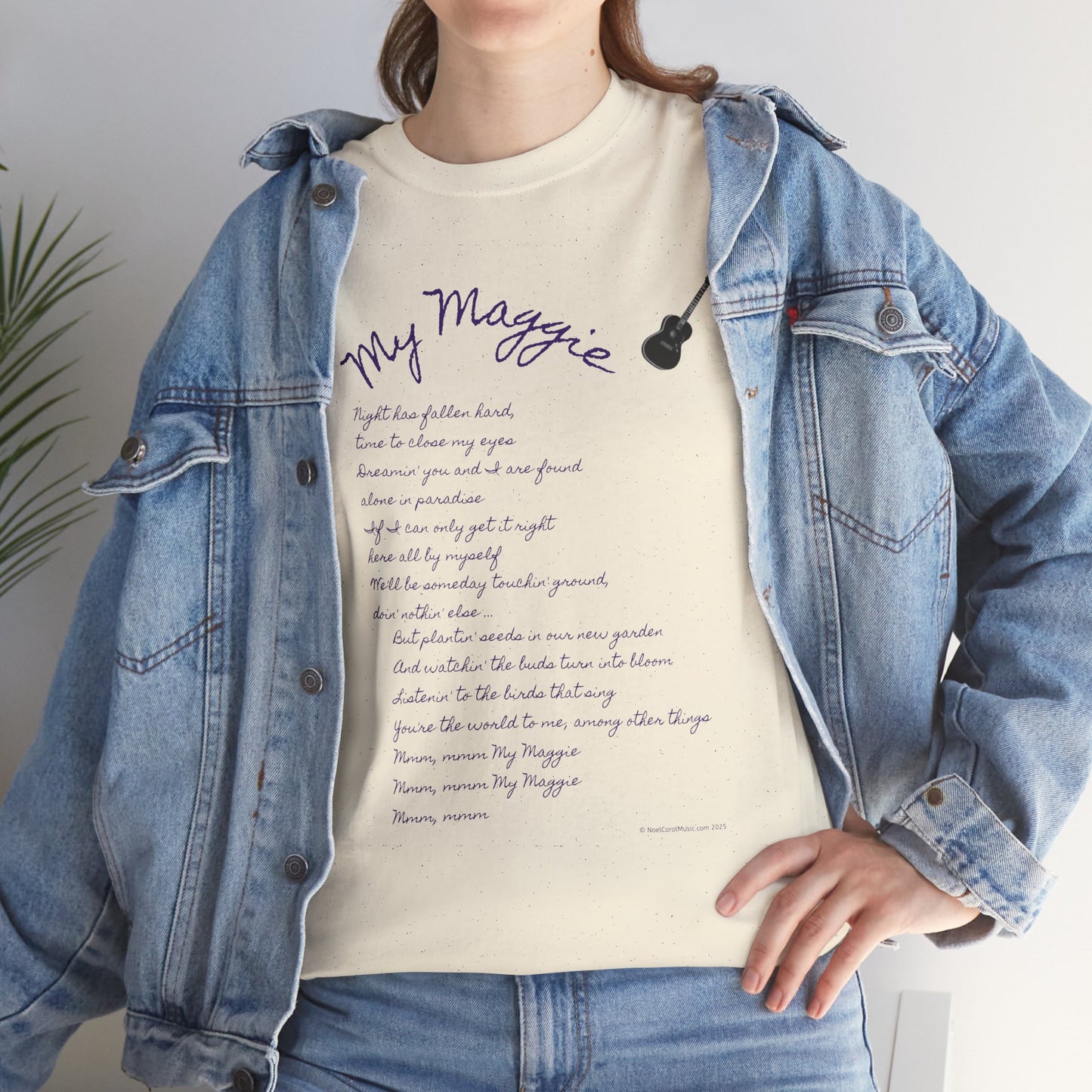 My Maggie T-shirt #5 - Night has fallen hard, time to close my eyes … - A Noel Carol Originale