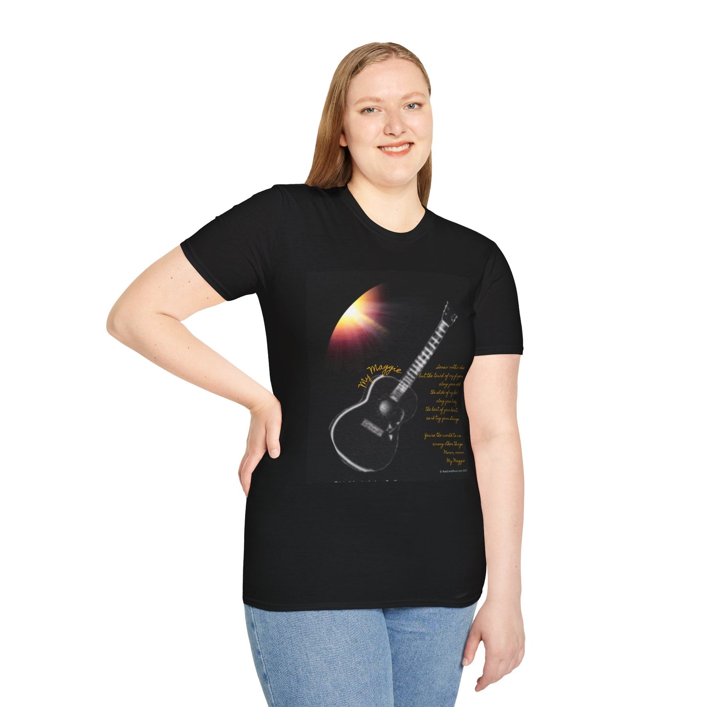 My Maggie T-shirt #2 - Sensin' nothin' else but the touch of my fingers along your neck … - A Noel Carol Originale