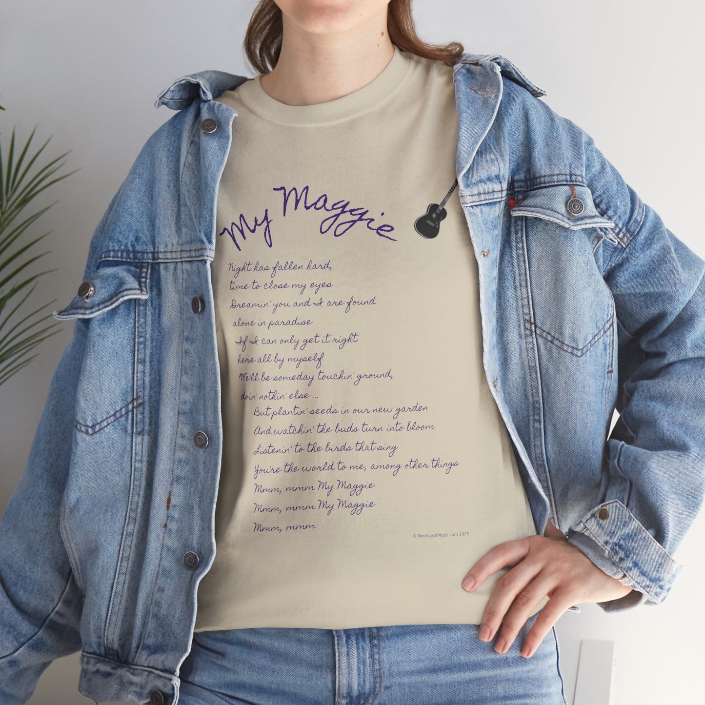 My Maggie T-shirt #5 - Night has fallen hard, time to close my eyes … - A Noel Carol Originale