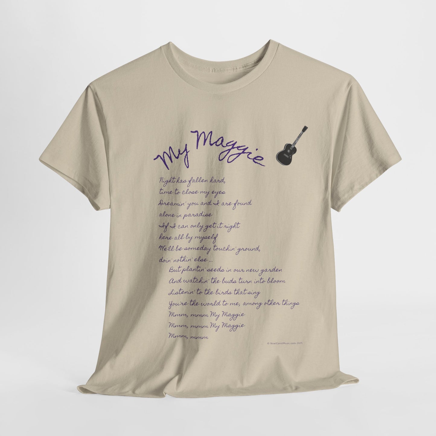 My Maggie T-shirt #5 - Night has fallen hard, time to close my eyes … - A Noel Carol Originale