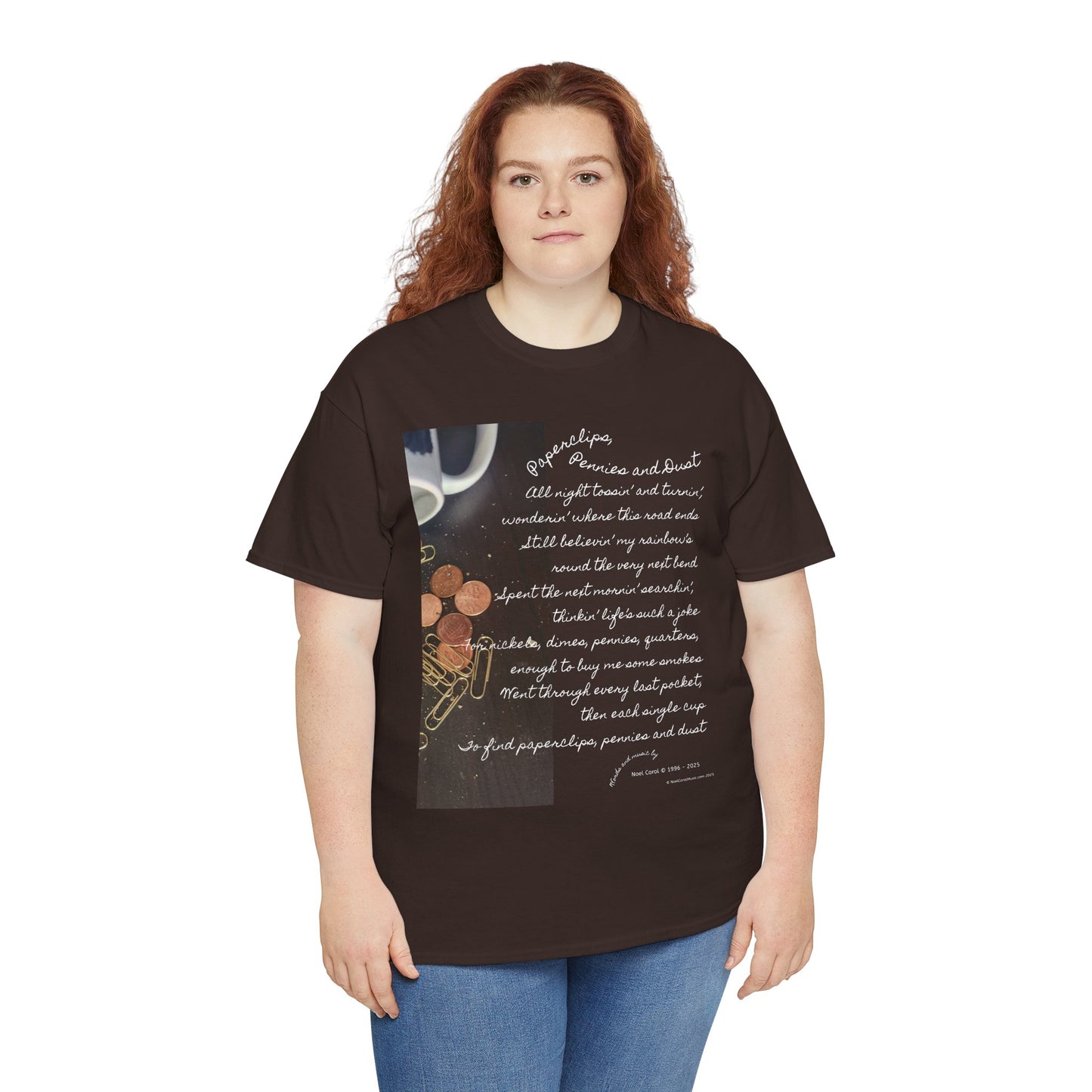Paperclips, Pennies and Dust T-shirt - All night tossin' and turnin' #2 - A Noel Carol Originale