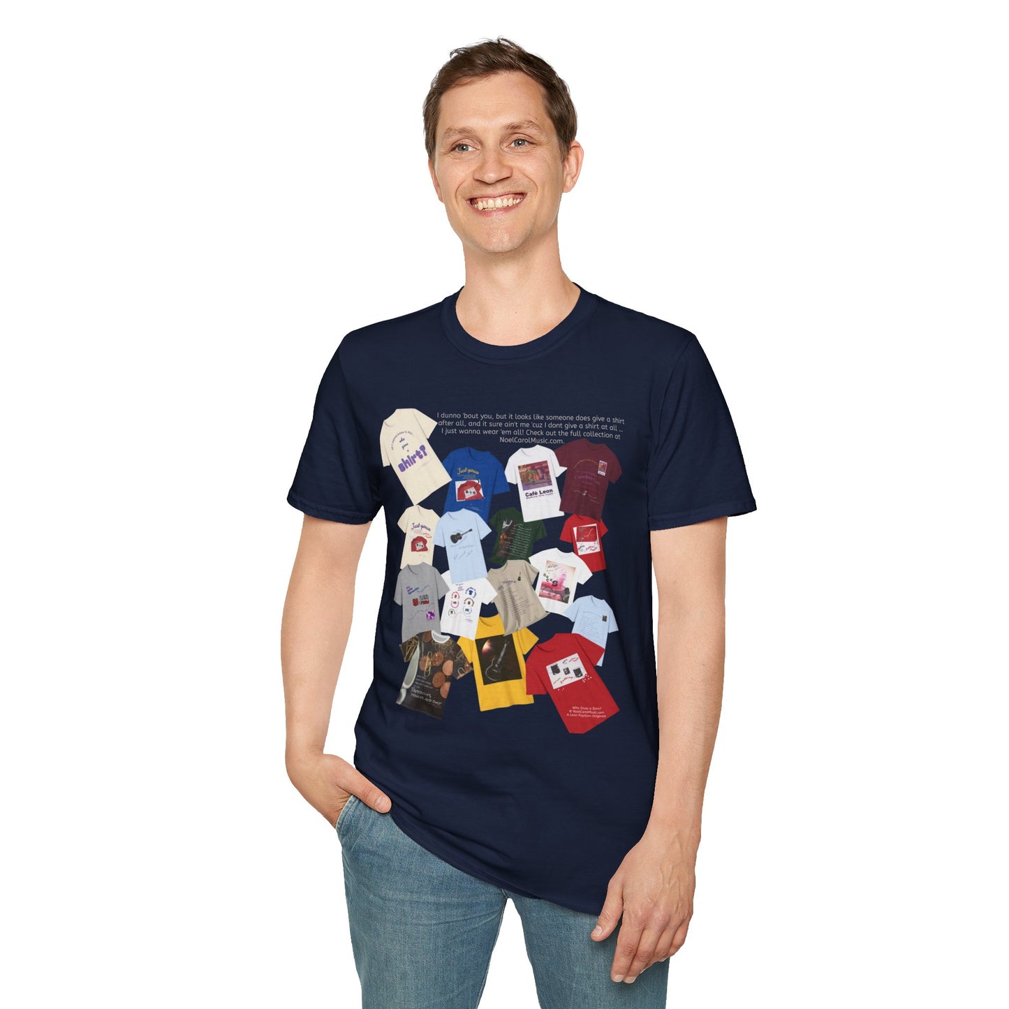 I dunno 'bout you, but it looks like someone does give a shirt after all, and it sure ain't me 'cuz I dont give a shirt at all … I just wanna wear 'em all! Check out the full collection at NoelCarolMusic.com. T # 2 Dark colors