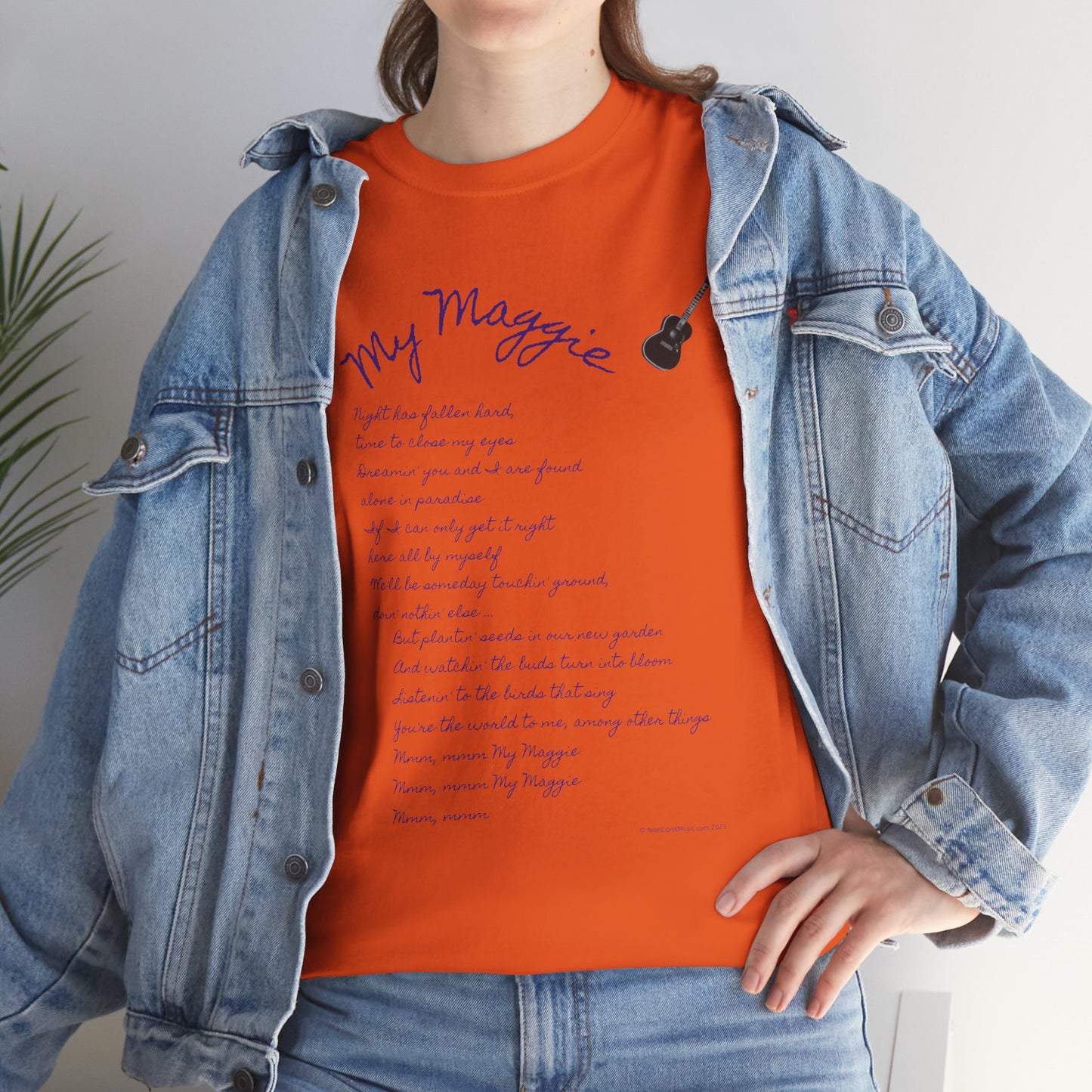 My Maggie T-shirt #5 - Night has fallen hard, time to close my eyes … - A Noel Carol Originale