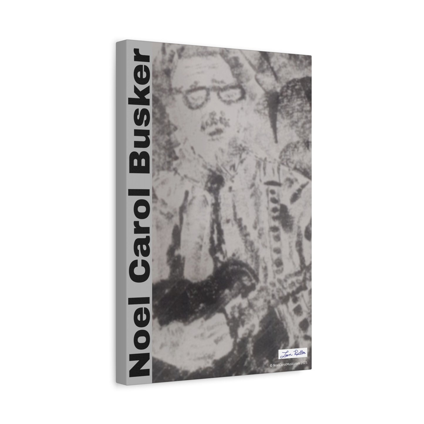 Noel Carol Busker Charcoal Portrait Wall Art - A Leon Papillon Originale 12" x 18"