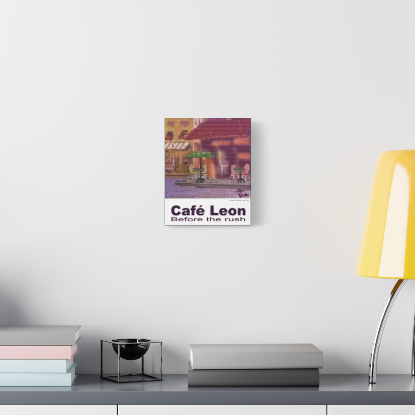 Cafe Leon Before the Rush # 1 - A Leon Papillon Originale 8" x 10"