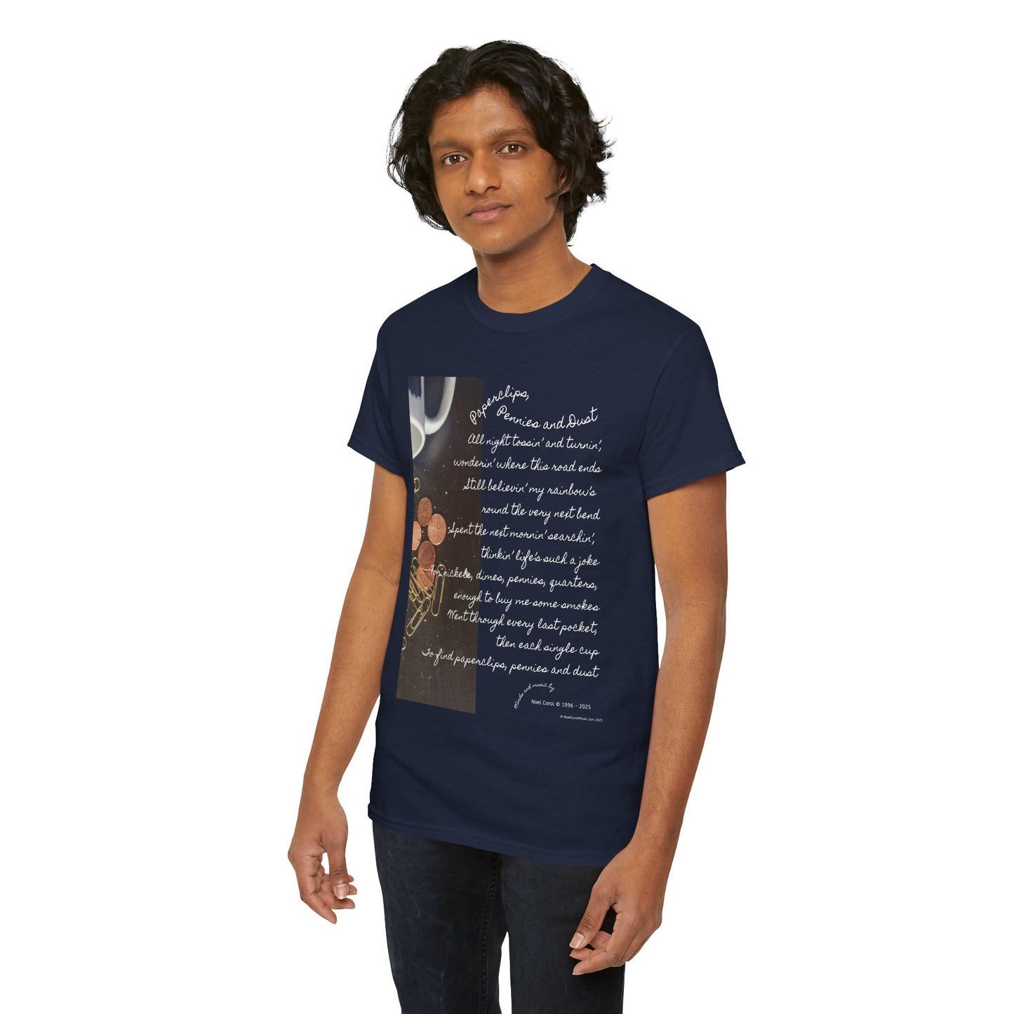 Paperclips, Pennies and Dust T-shirt - All night tossin' and turnin' #2 - A Noel Carol Originale
